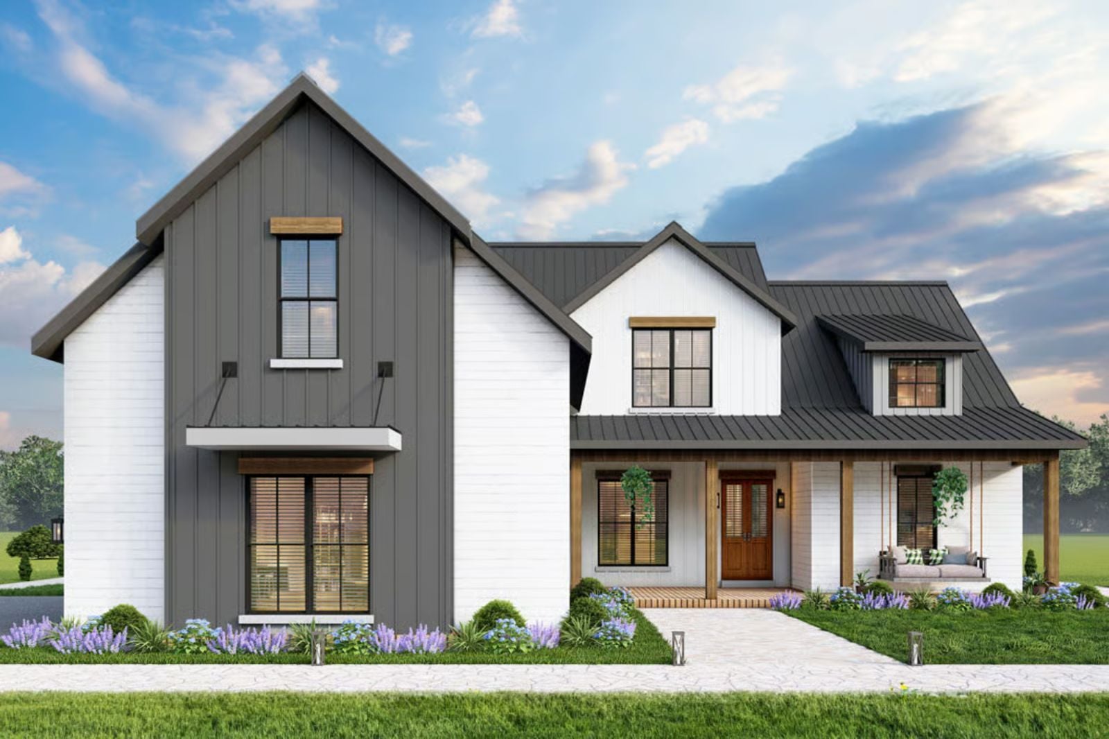 Charcoalpeak 3-Bedroom New American Farmhouse Layout with Bonus Expansion (2,499 Sq. Ft. Floor Plan)