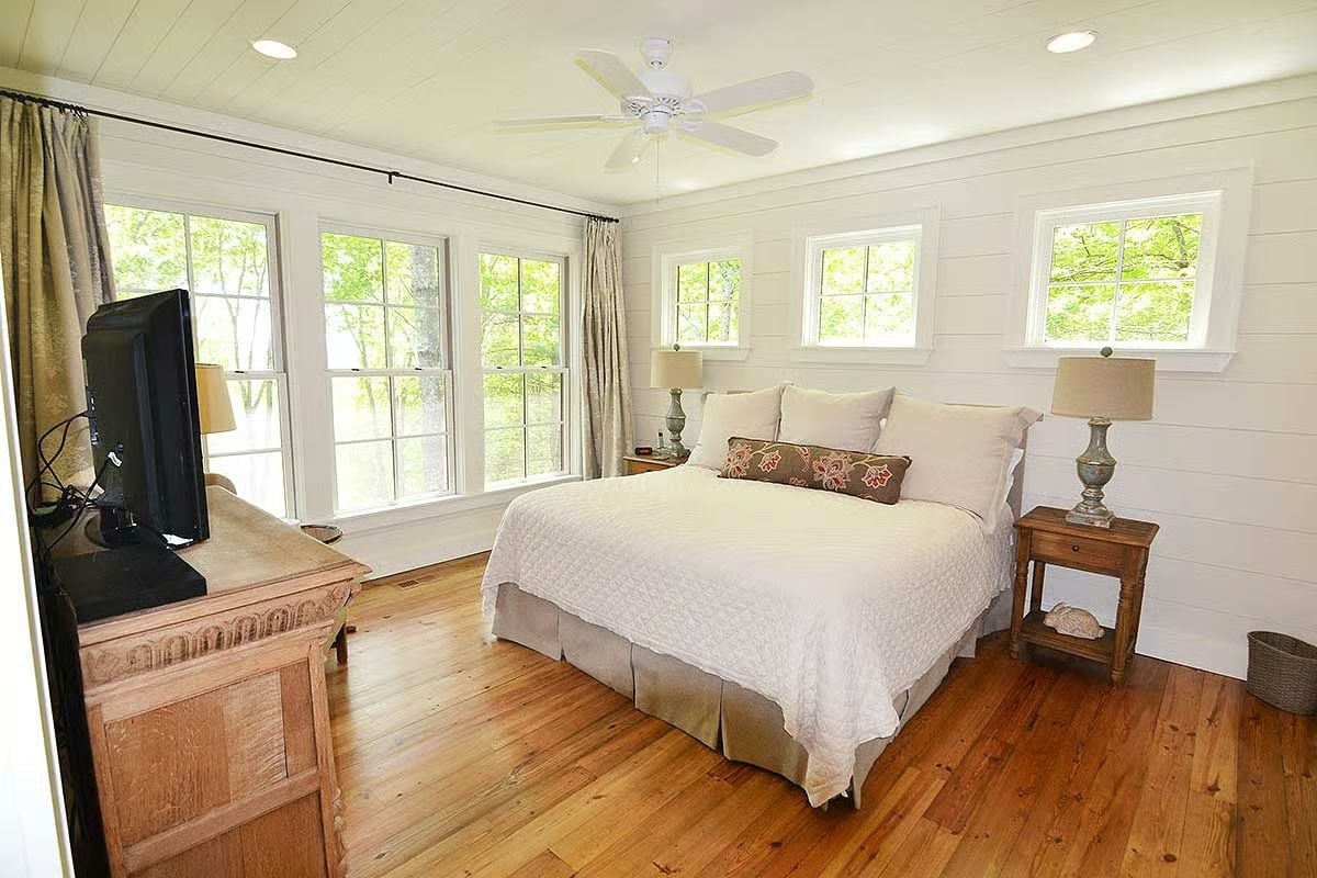 Shiplap Walls and a Ceiling Fan That Actually Gets Used