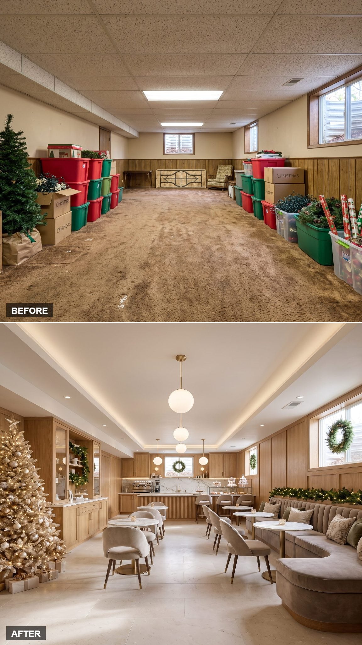 Christmas Storage Swapped for a Private Café and Dessert Bar