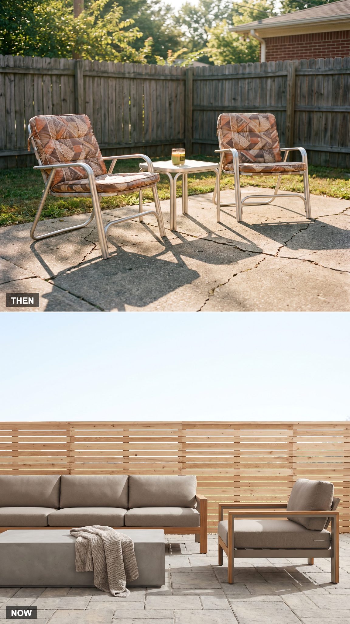 Clacking Aluminum Set to Deep-Seating Lounge