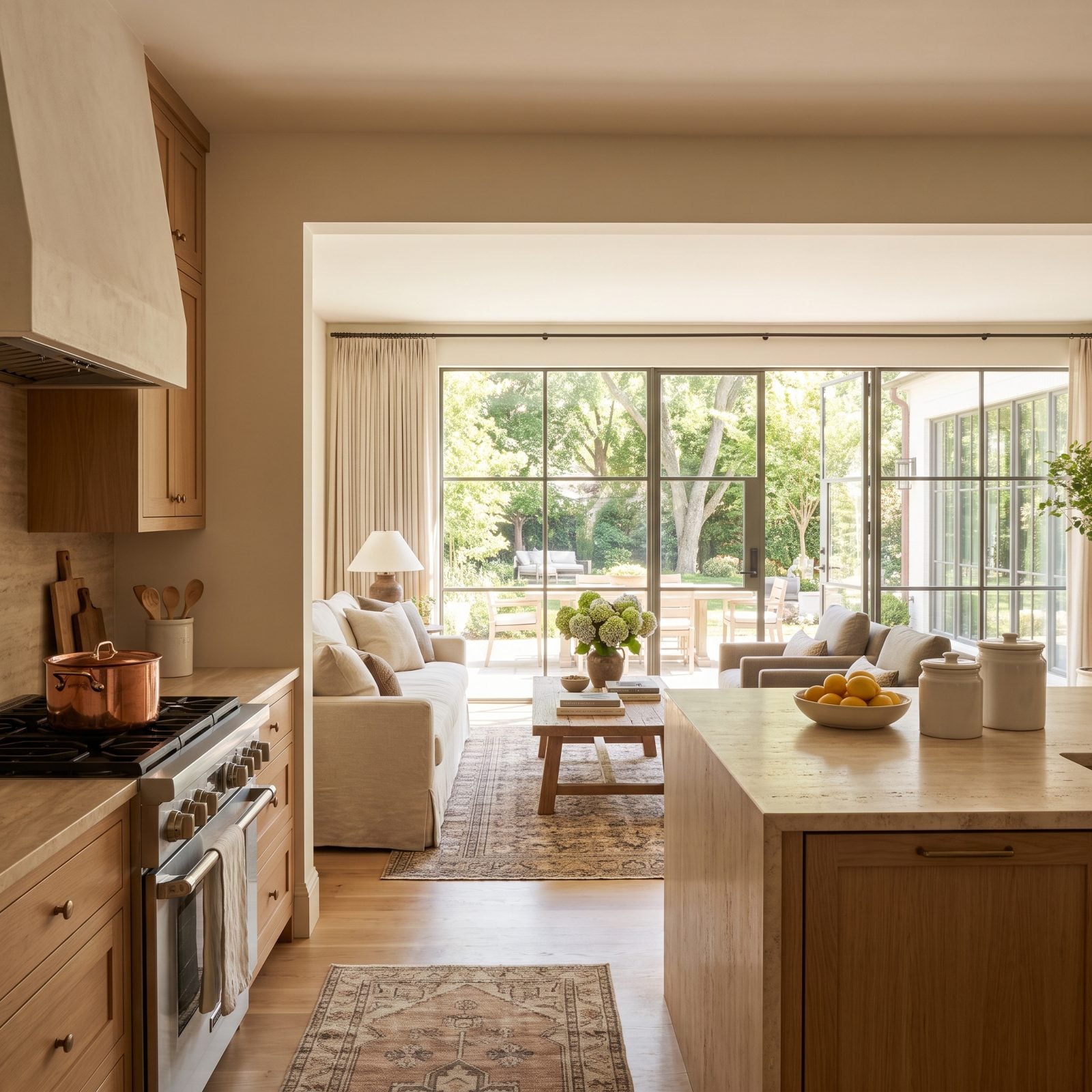 Clear Sightlines to the Family Room and Backyard