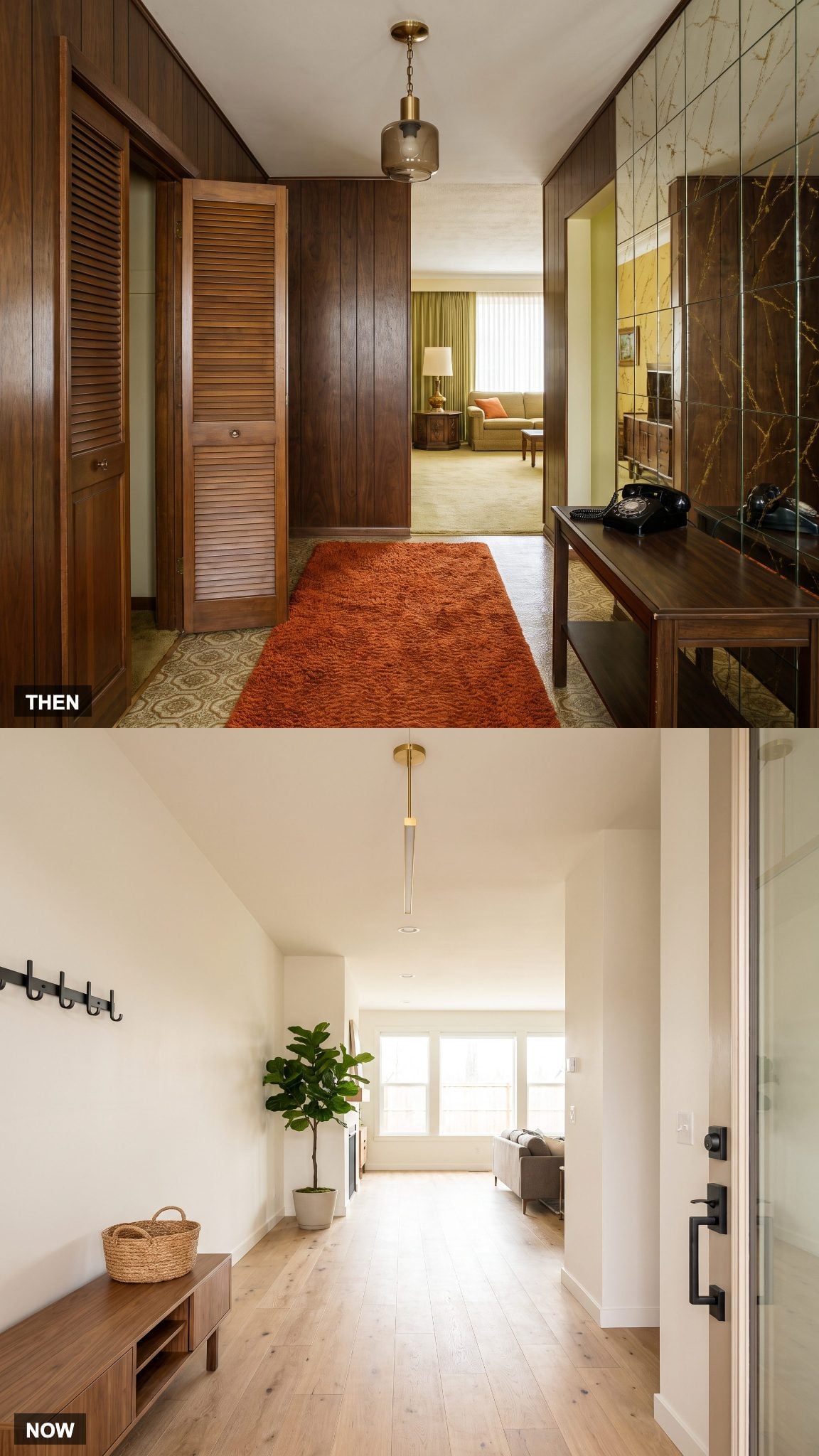 The Closed Foyer Opens Right Up
