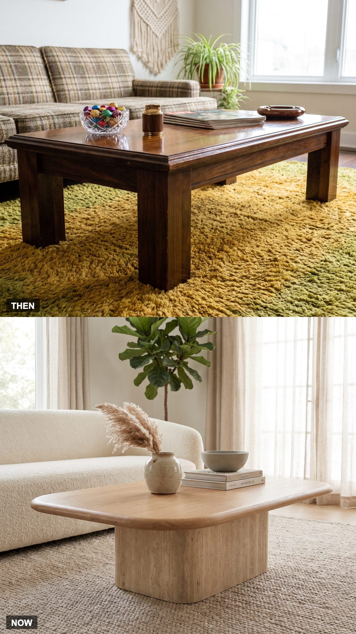 The Coffee Table: Chunky Wood Blocks Turn Sculptural