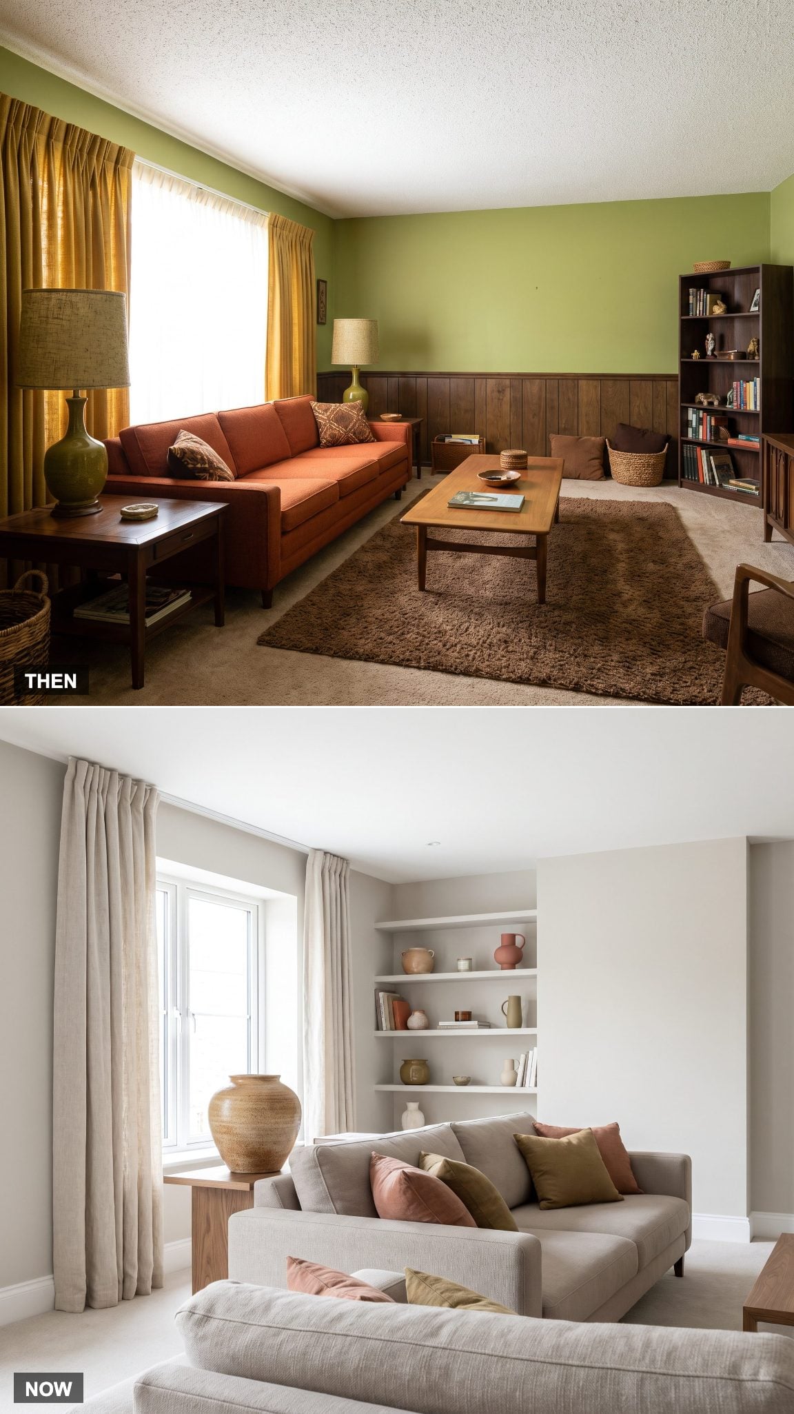 The Color Story: Avocado and Harvest Gold Grow Up Into Warm Neutrals
