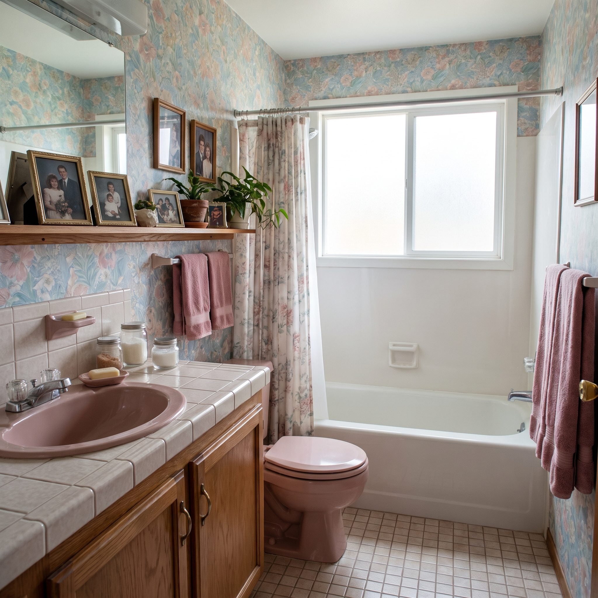 The Colored Porcelain Sink That Matched the Toilet