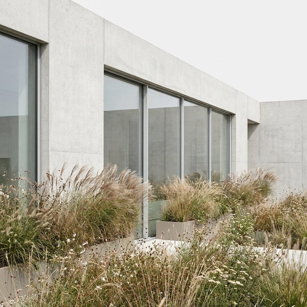 A Contemporary Front Yard Softened With Naturalistic Planting