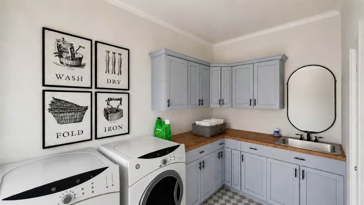 Laundry Rooms That Work This Hard Don't Usually Look This Good