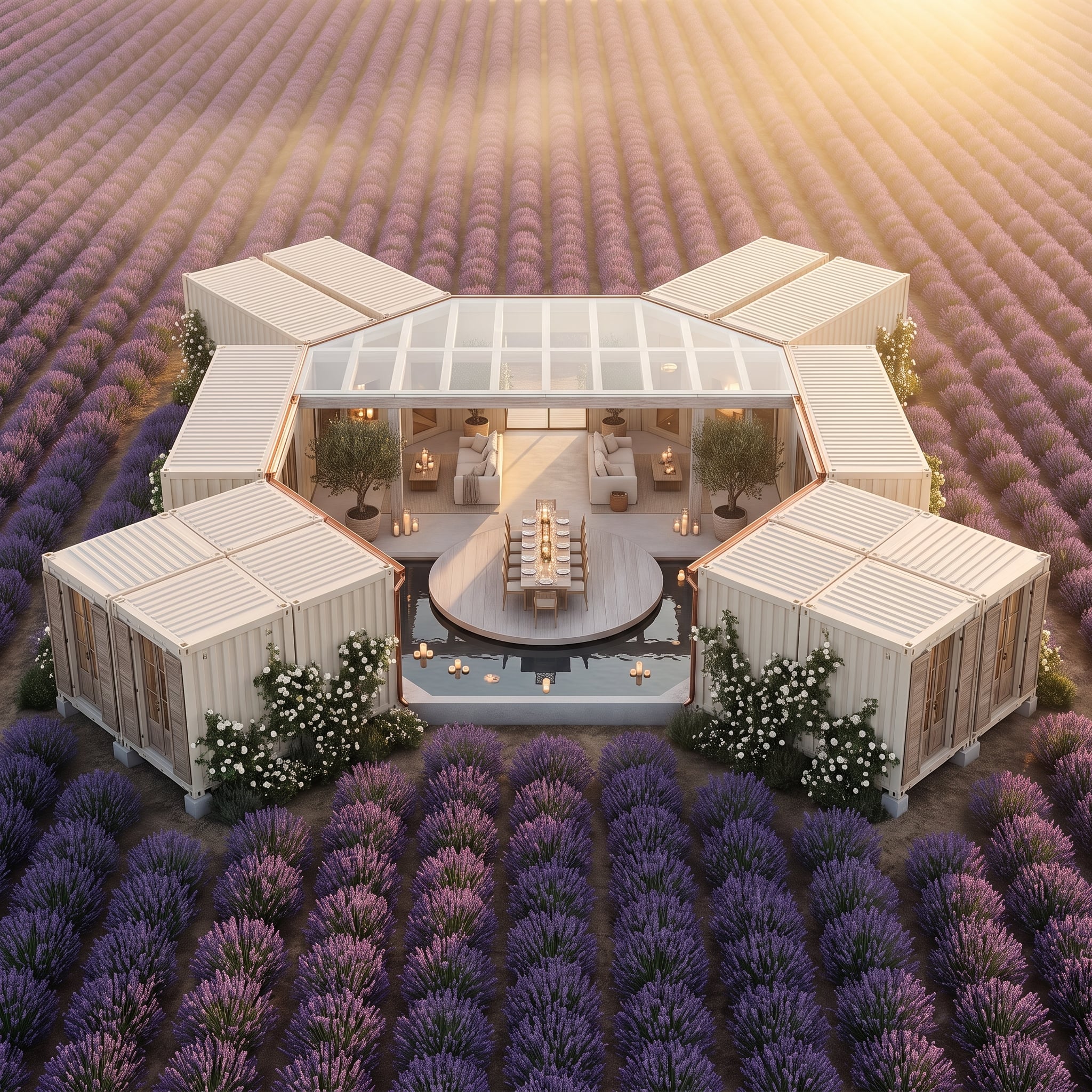Lavender Fields, White Corrugated Steel, and a Glass Ceiling Nobody Has to Share