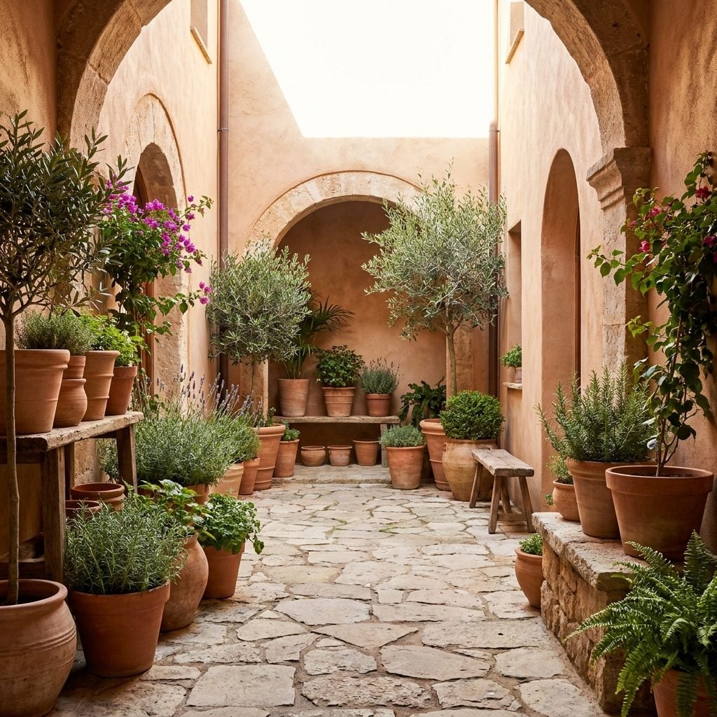 A Courtyard-Style Front Yard With Almost Nothing to Mow