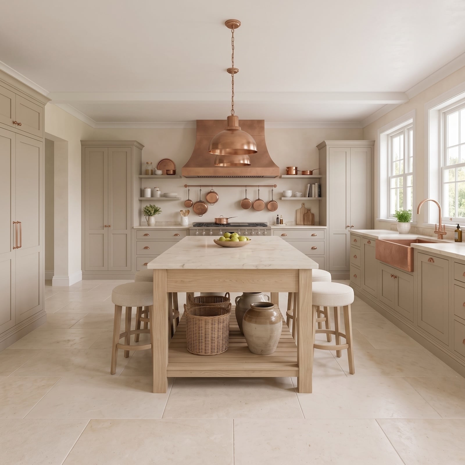 She Couldn’t Relax in a Kitchen That Felt More Like a Chore. These 39 Before & After Designs in Cream and Copper Fixed That