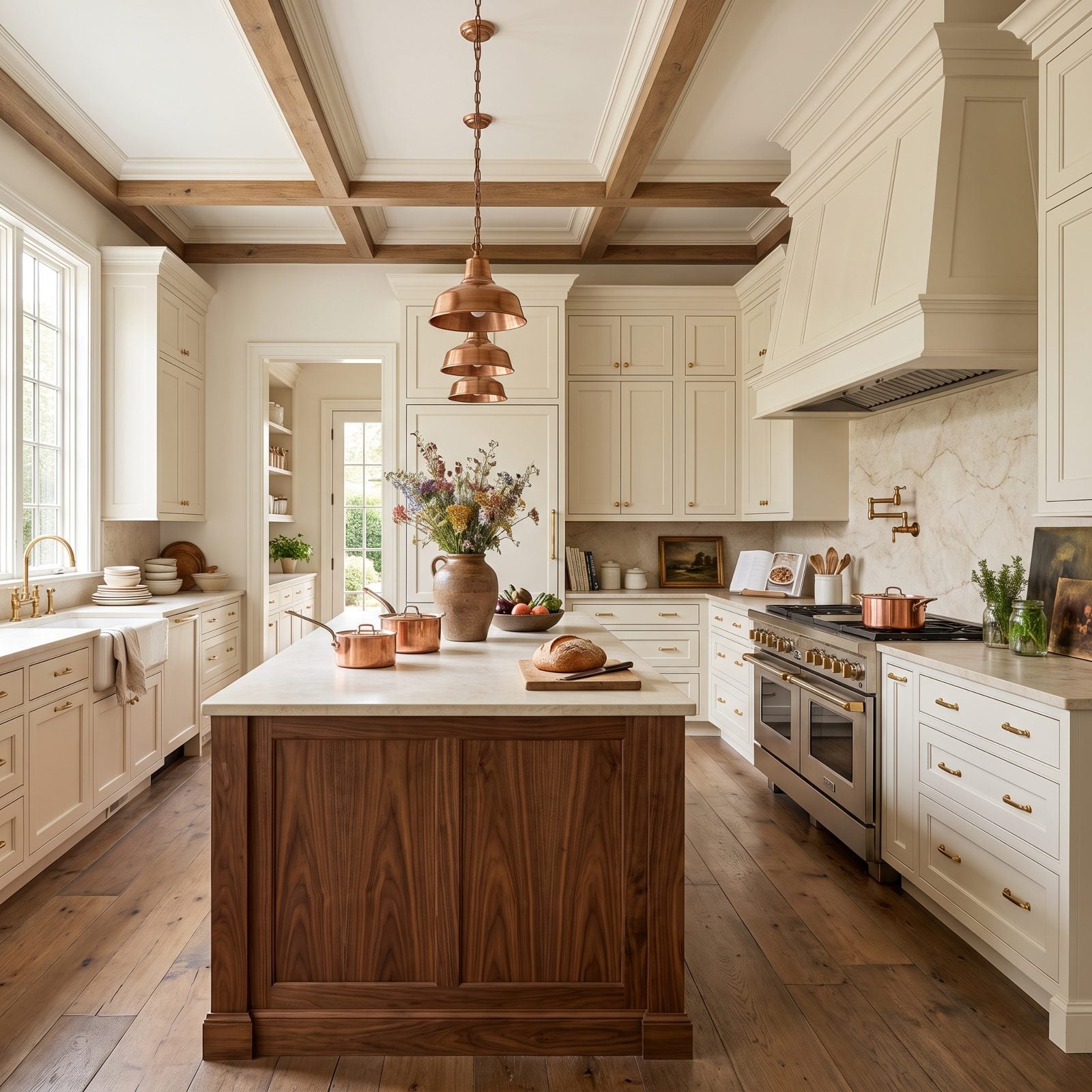 31 Cream-and-Walnut Kitchens Poised to Define Kitchen Design in 2027
