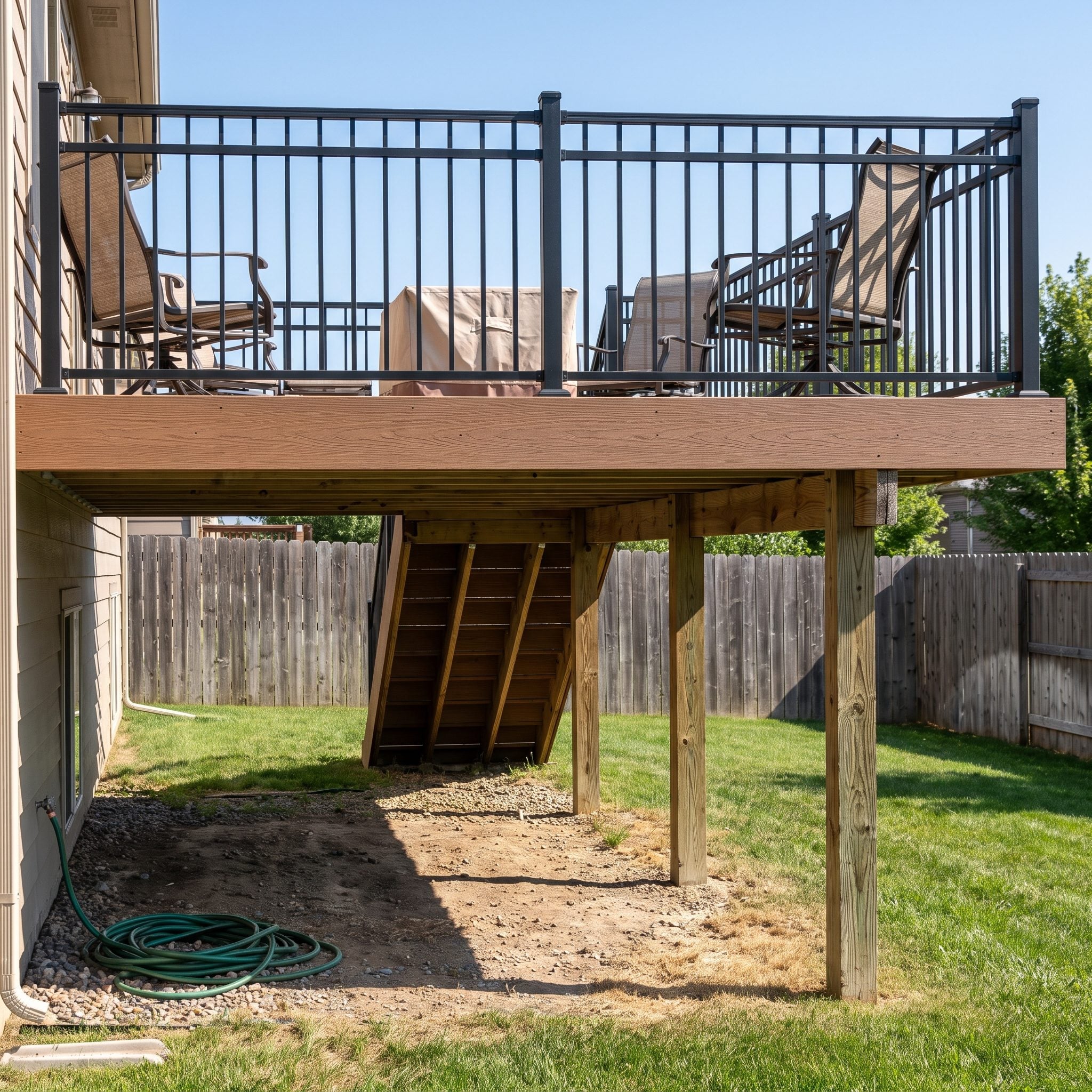 Creating Giant Raised Deck Useless Dead Space Underneath