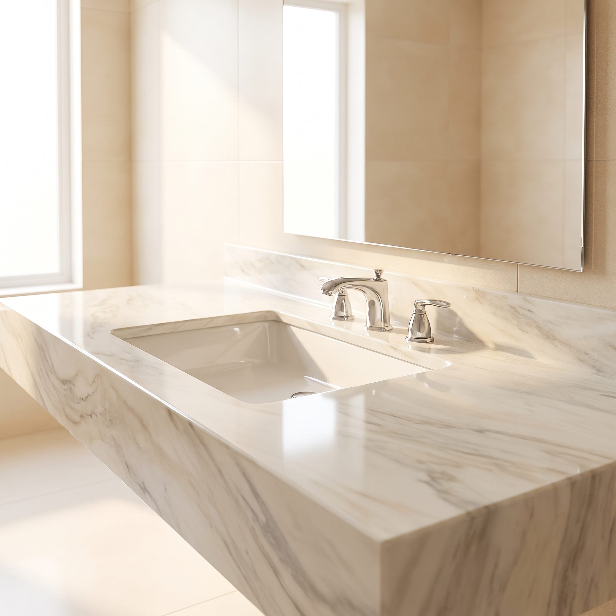 The Cultured-Marble Vanity Top That Felt Like an Upgrade: About $60 in the Mid-'70s