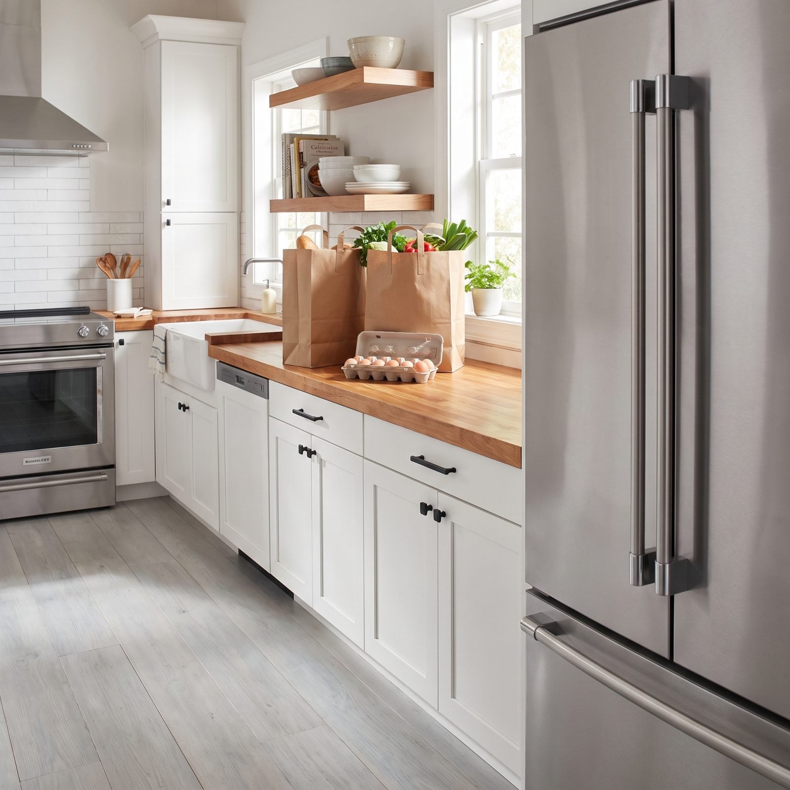 A Dedicated Counter for Unloading Groceries