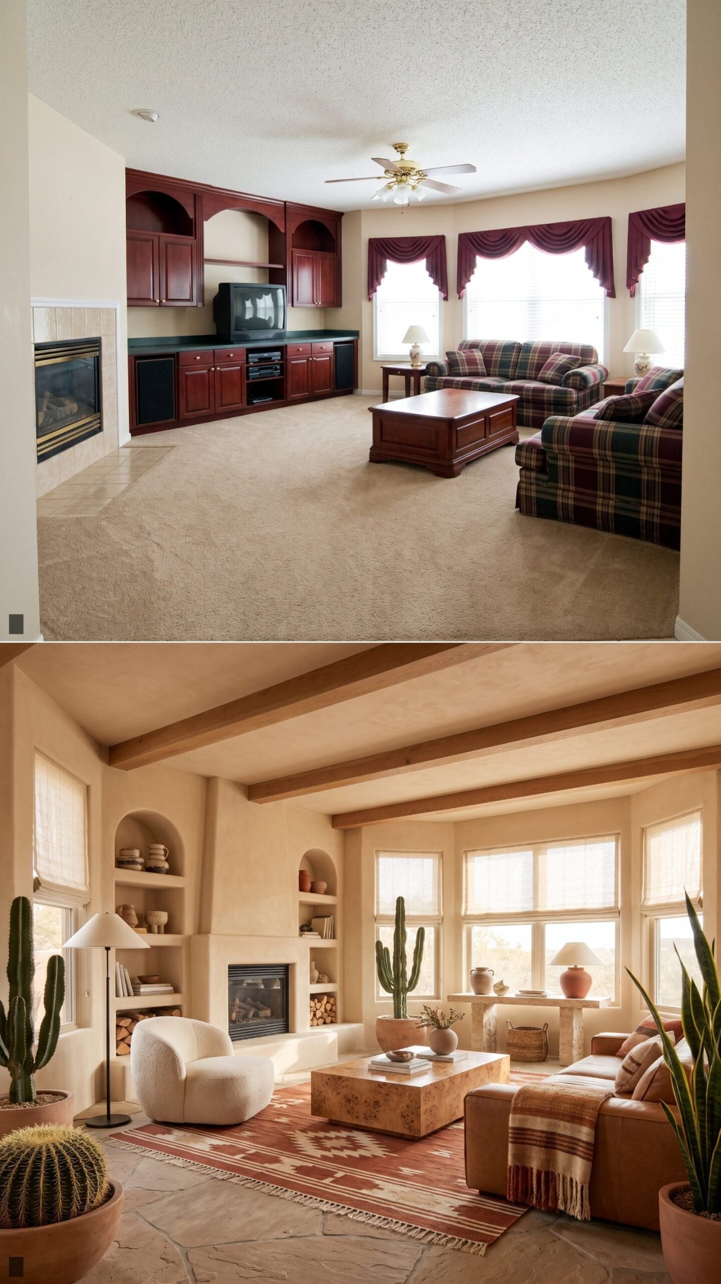 Desert Modern in Plaster, Rust, and Cactus Green