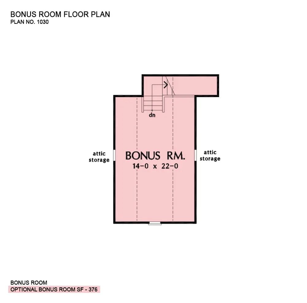 Floor Plan - Bonus Room