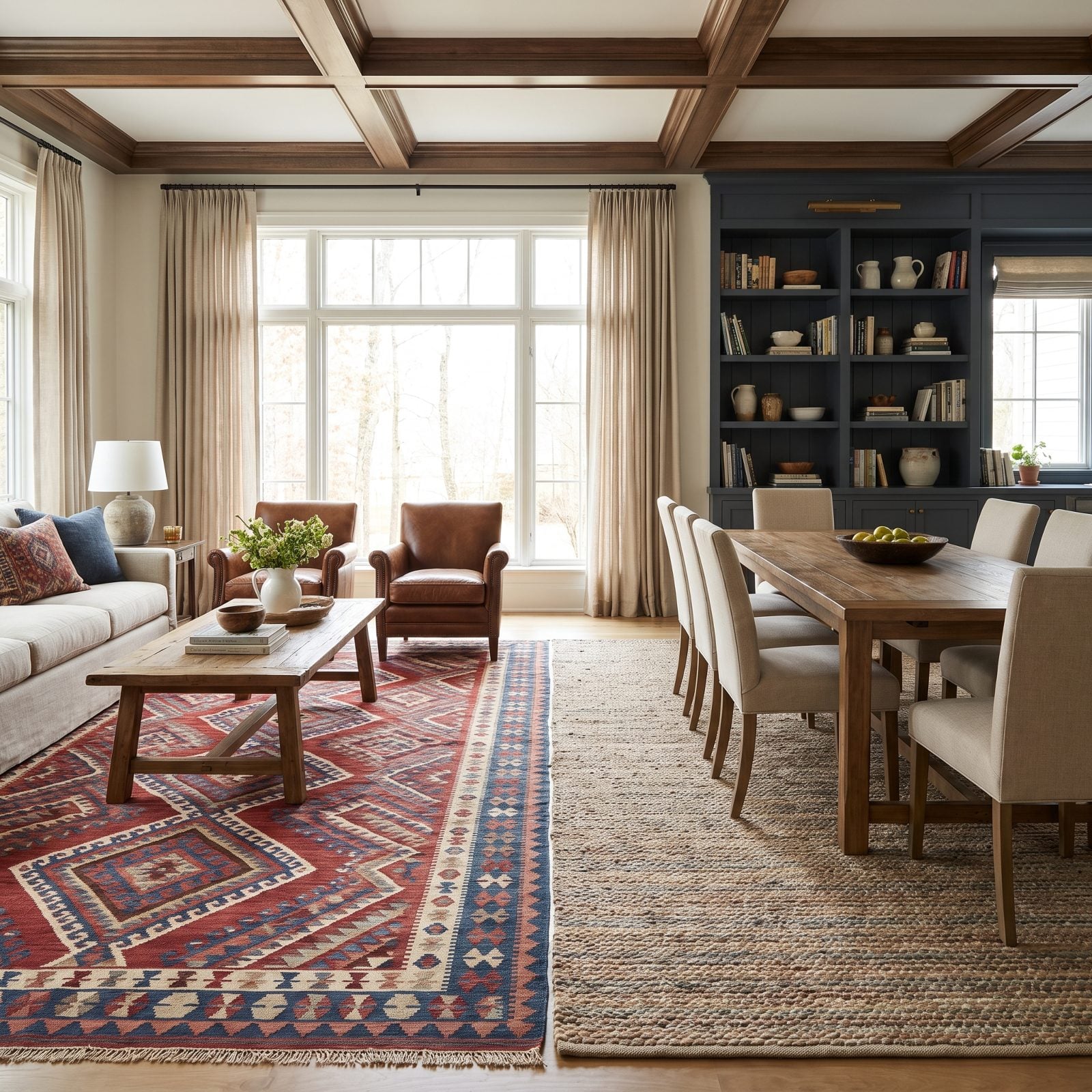 The Dining Rug That Collides With the Living Room Rug