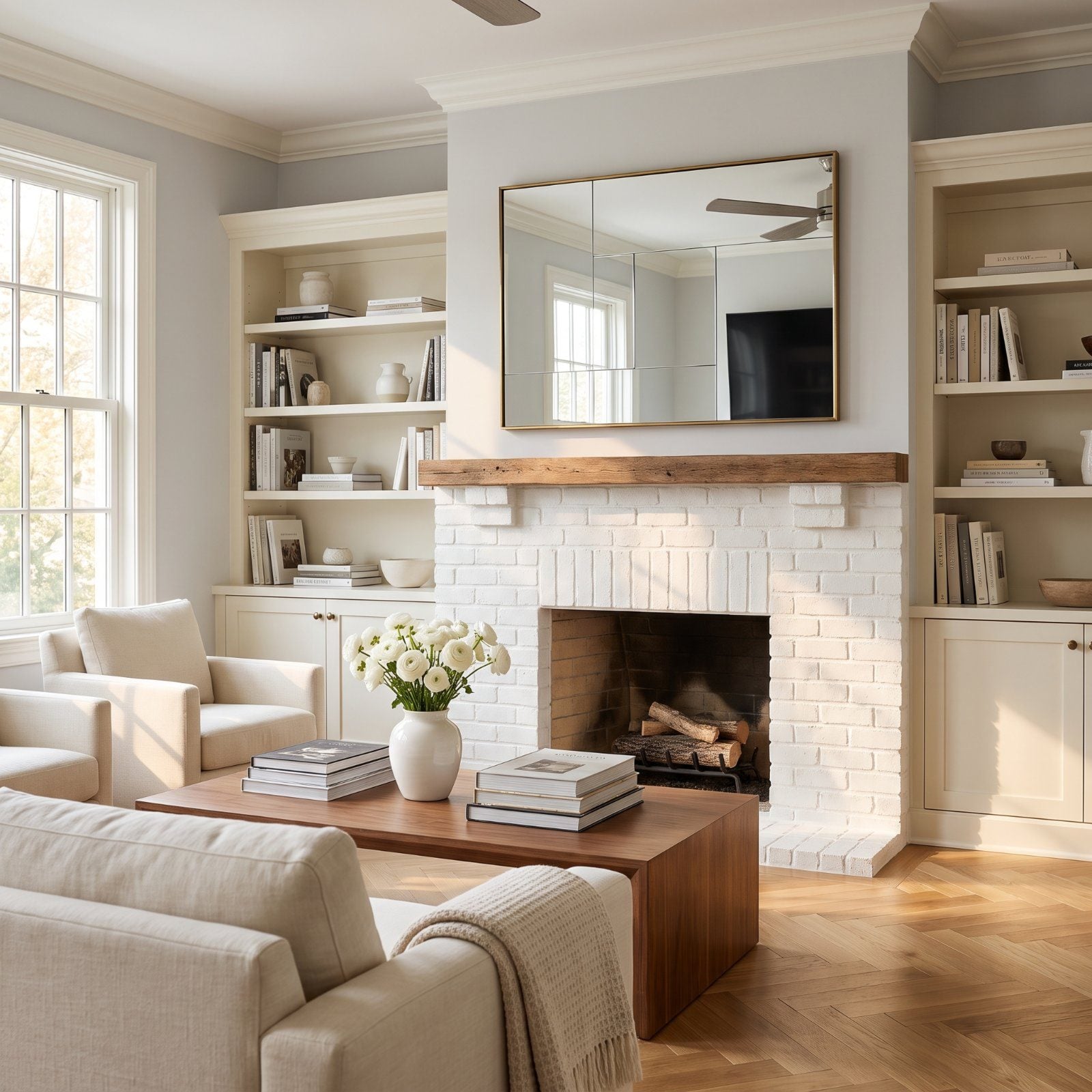 Don't Put a Mirror Over the Fireplace Until You See These 20 Living Rooms Where It Backfired