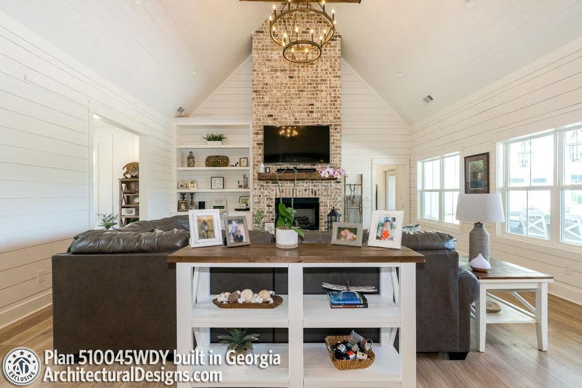 Shiplap Walls and a Brick Chimney Built for the Long Haul