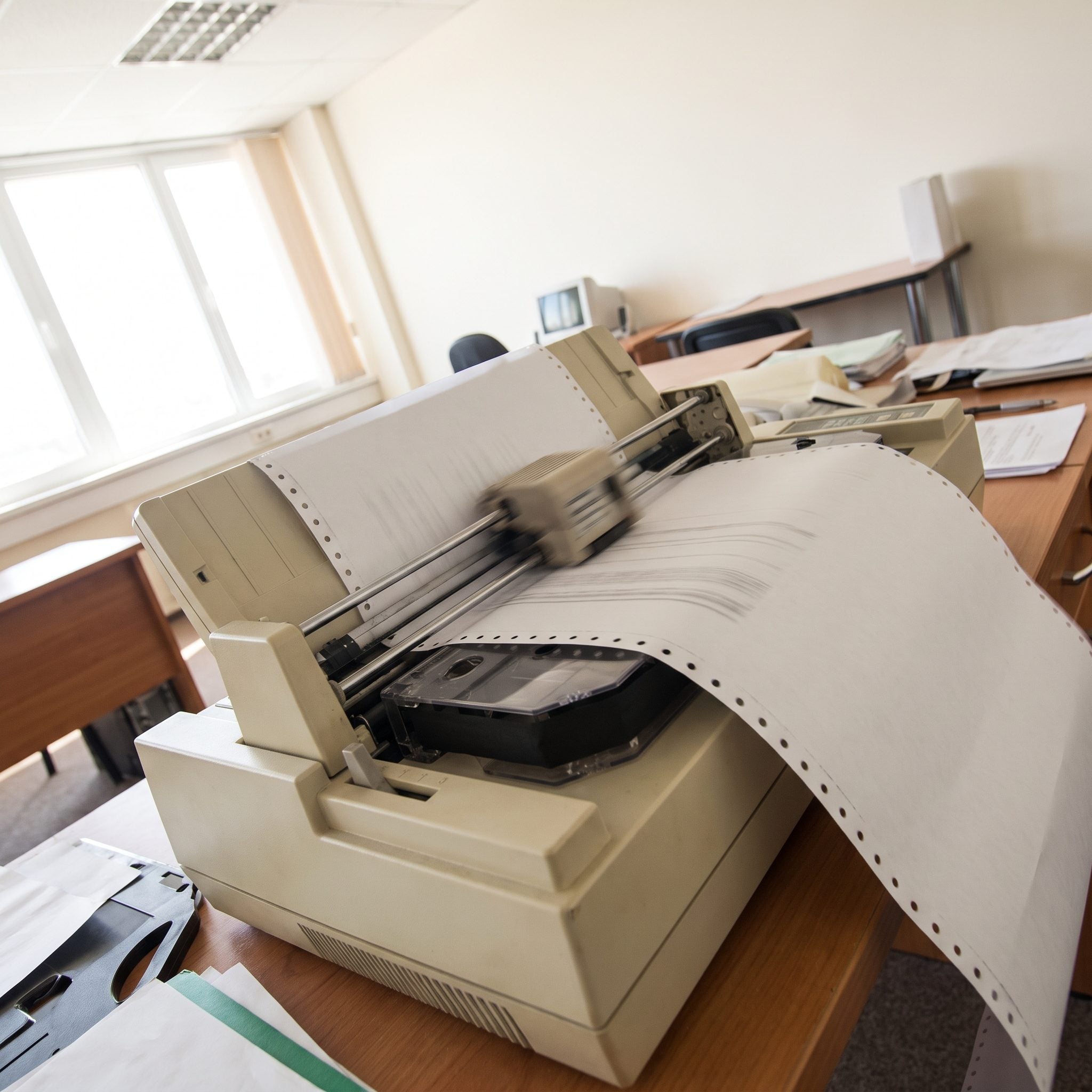 The Dot-Matrix Printer That Screamed Through Every Page