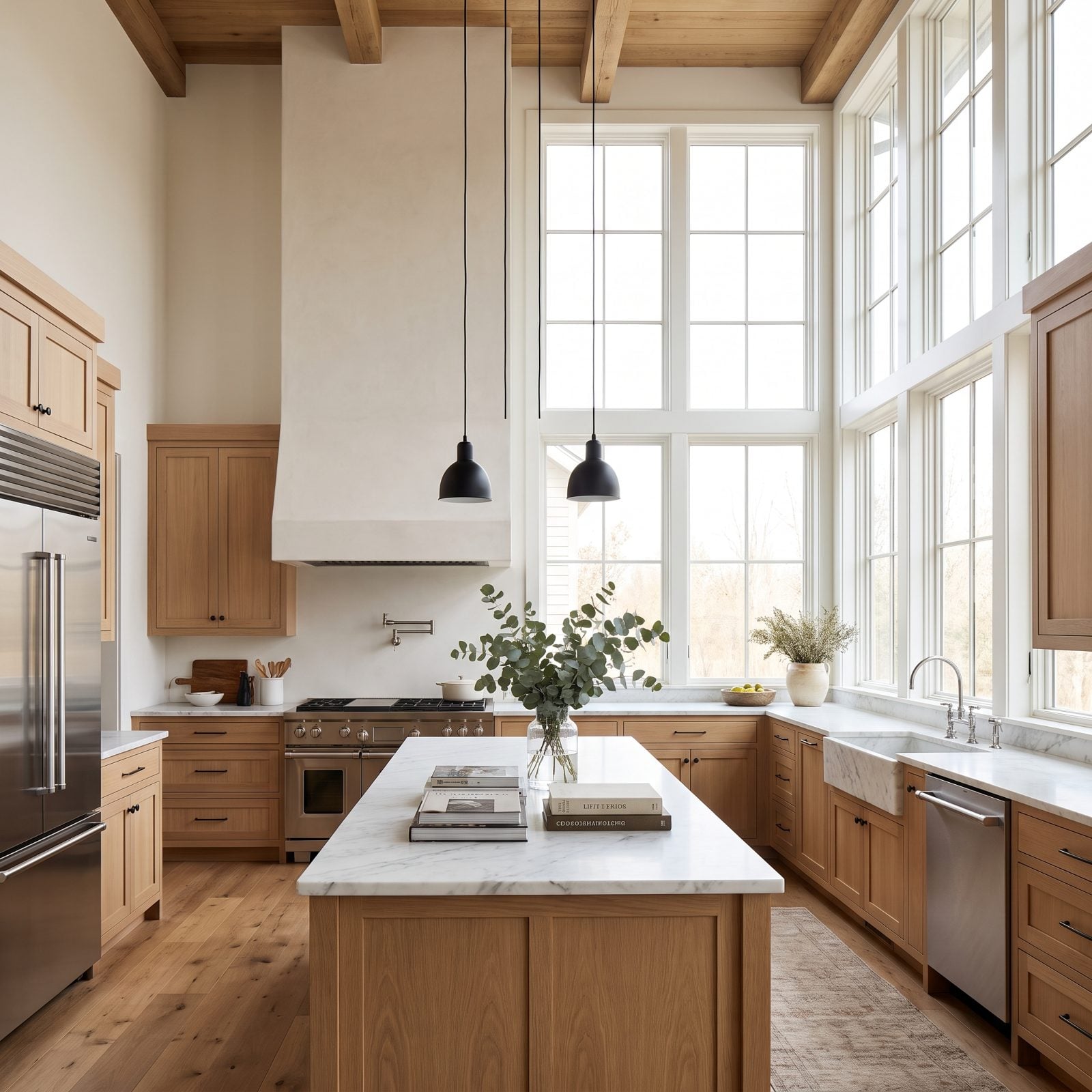 Double-Height Pendants With Excessively Long Empty Cords