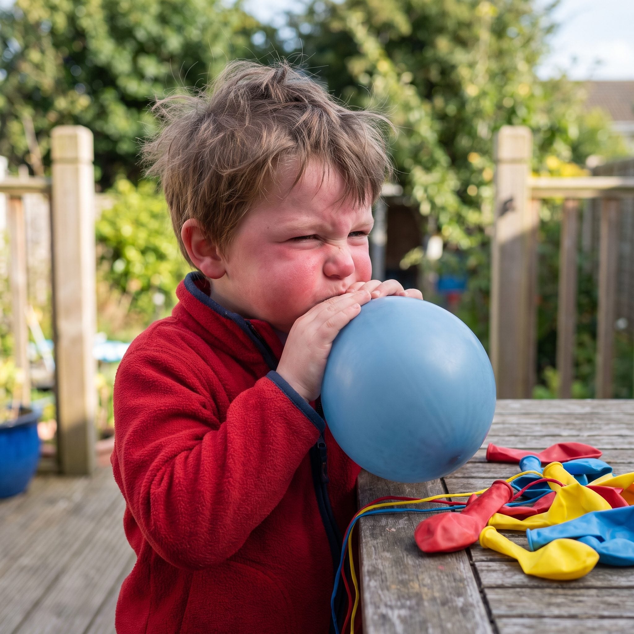 A dozen party balloons costing $1 to $1.50