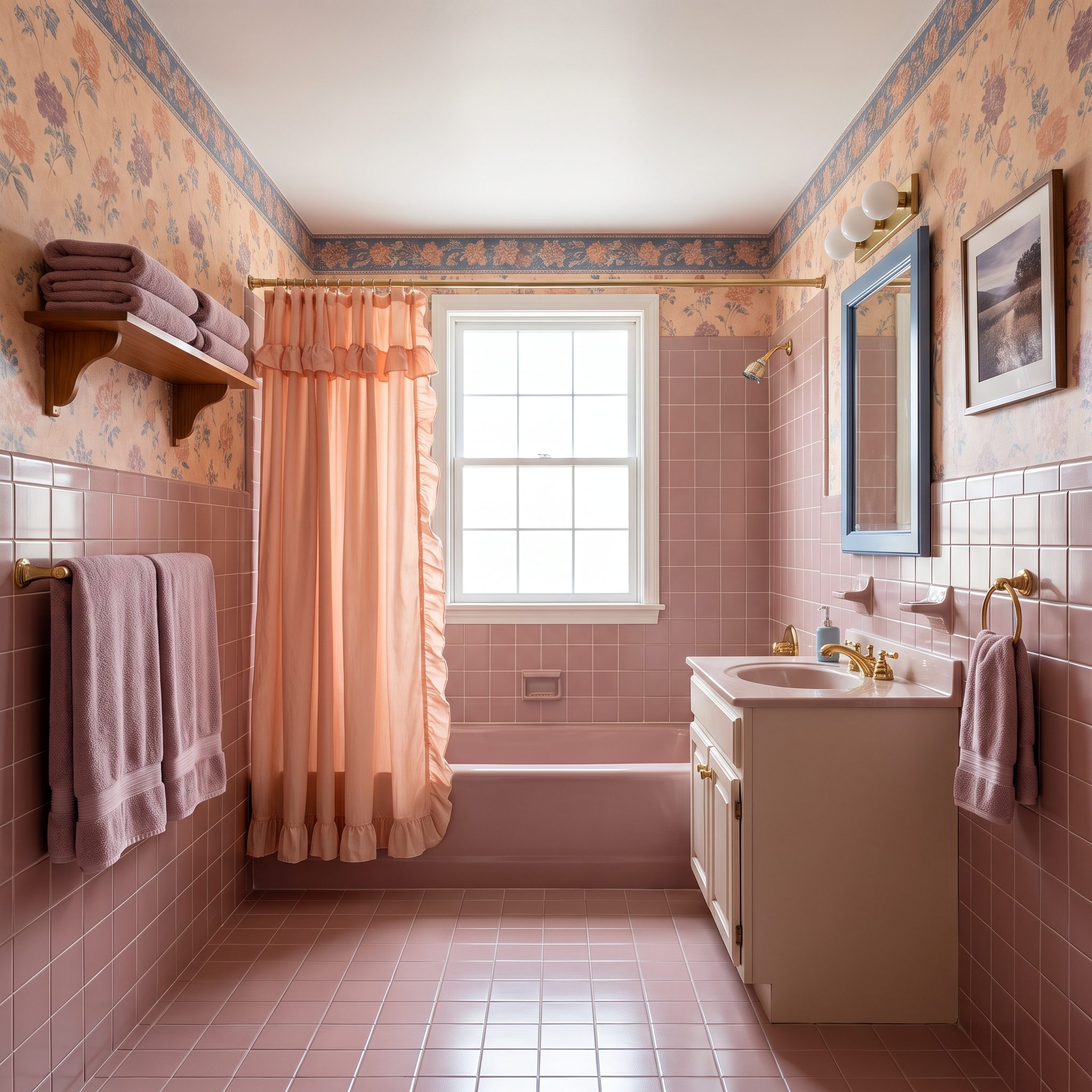 Dusty Rose, Peach, Mauve, or Country Blue Everywhere