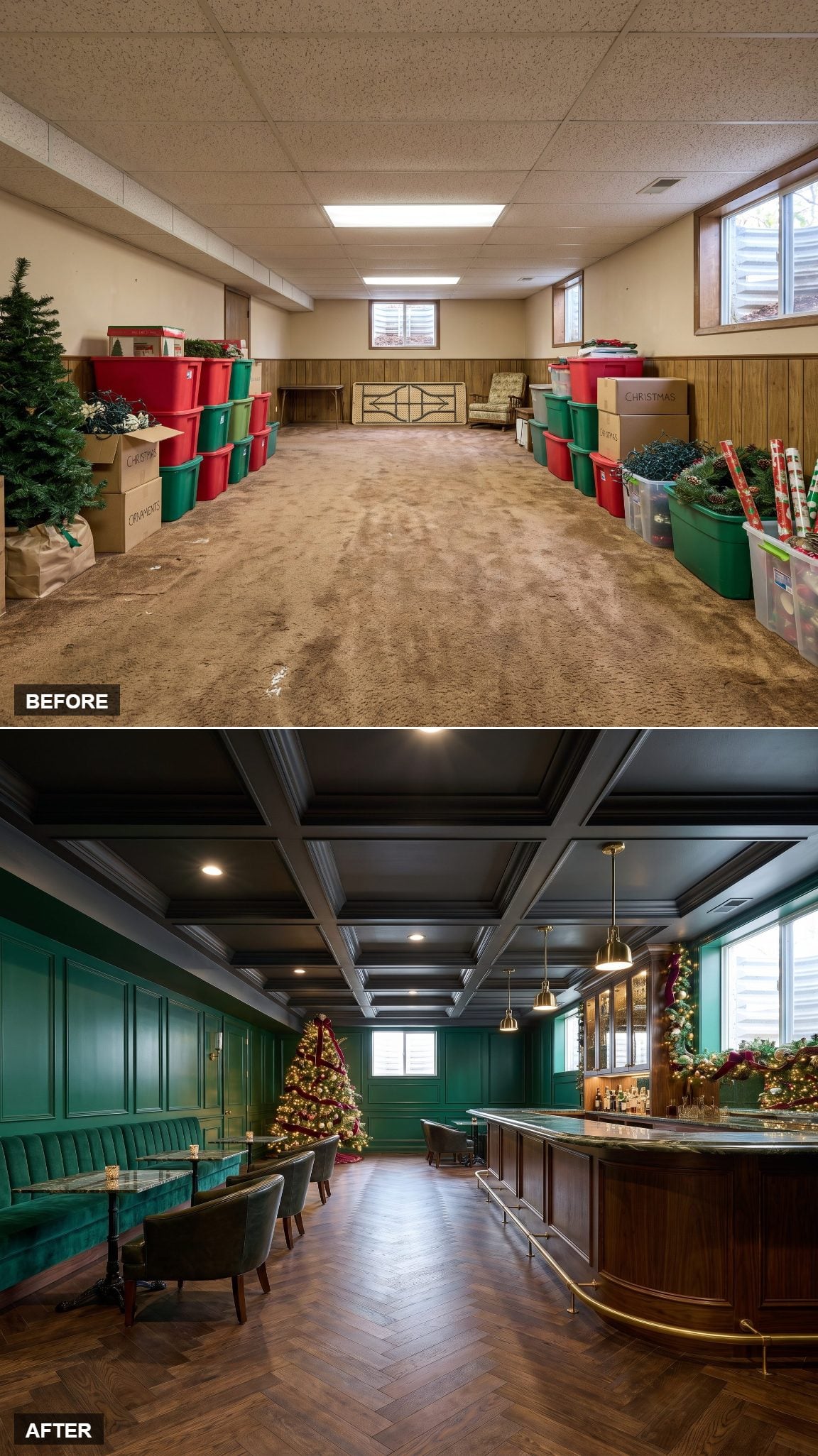 Emerald Speakeasy Christmas Lounge