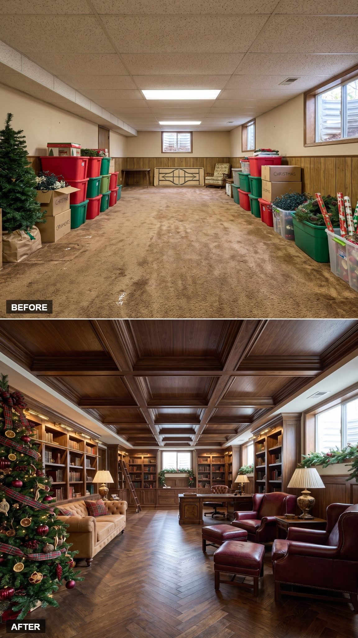 English Christmas Library You'd Never Leave