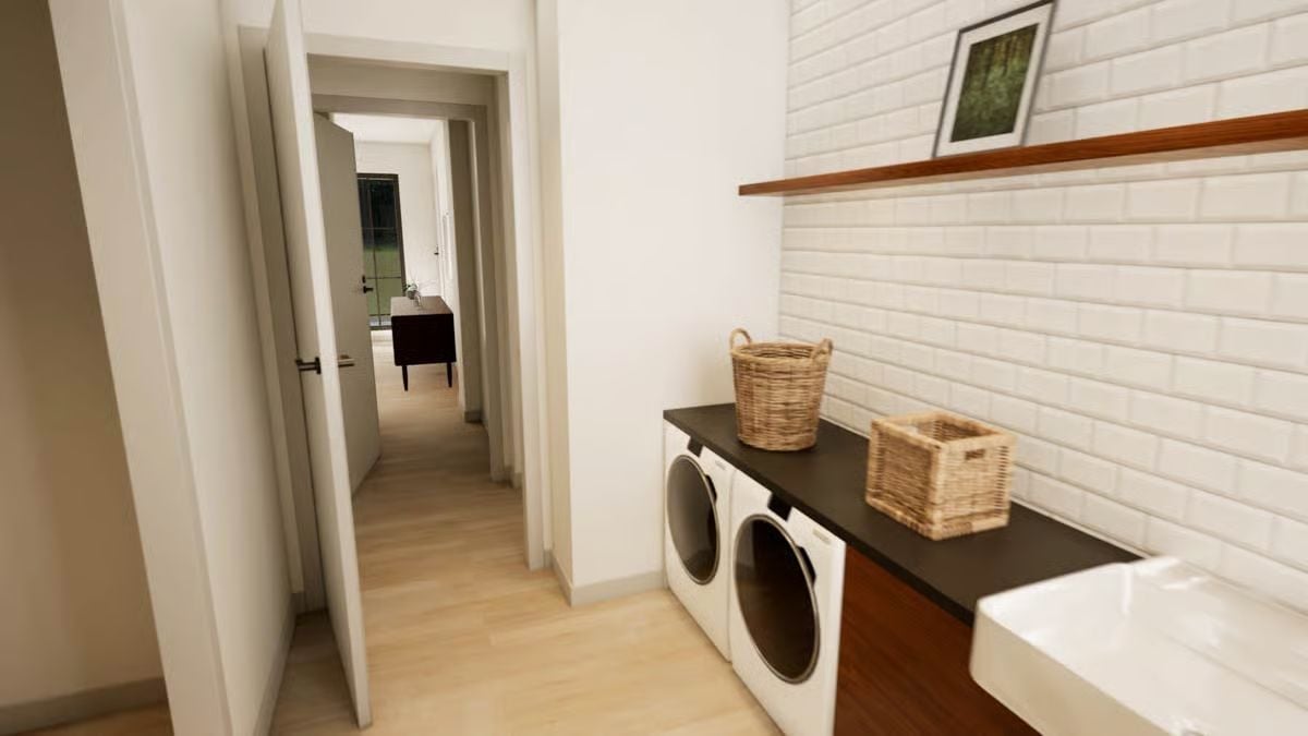 Wicker Baskets on a Dark Counter, Subway Tile Behind, and It Works