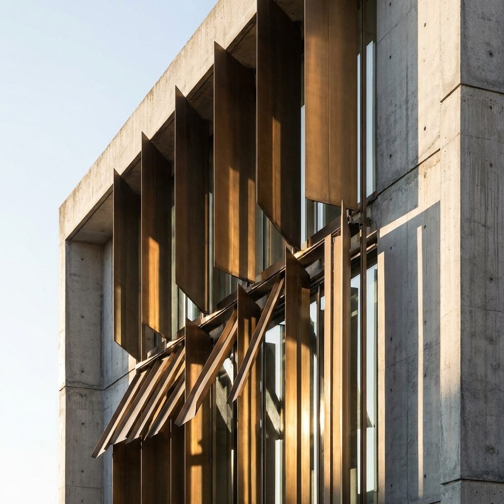 Exterior Louvers That Chase the Sun All Day