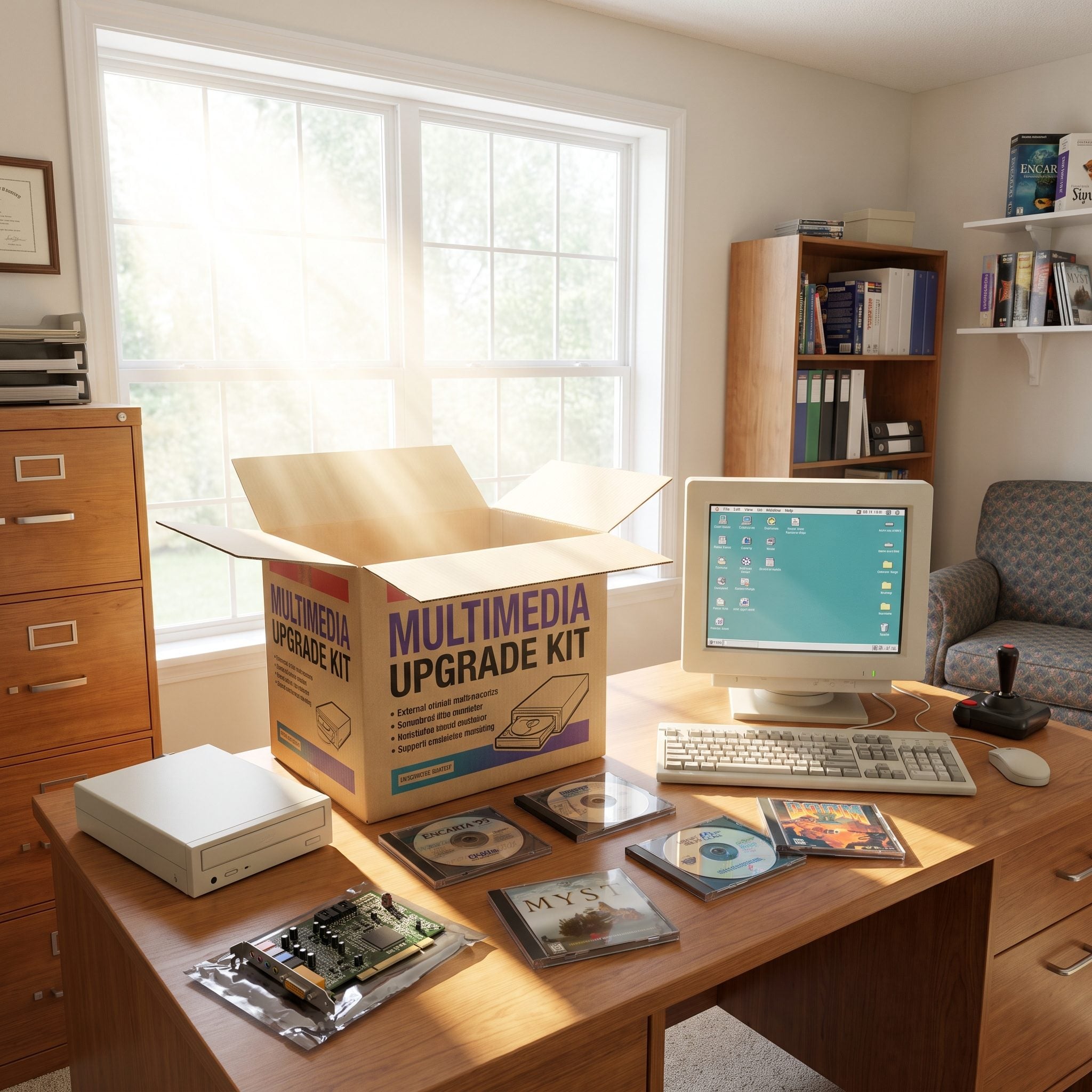 The External CD-ROM Drive or Multimedia Upgrade Kit: $300 to $600 Early in the Decade