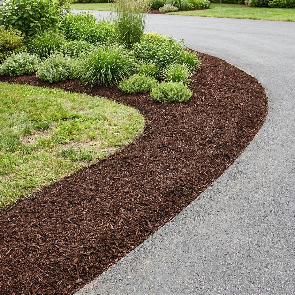 Extra-Deep Mulched Borders Replacing Fussy Lawn Edges
