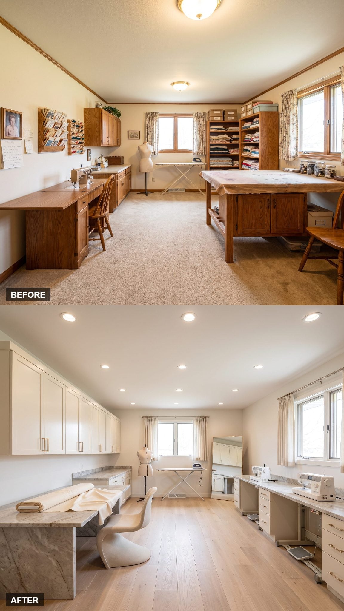 Fashion-House Production Suite in Pale Oak and Ivory Lacquer