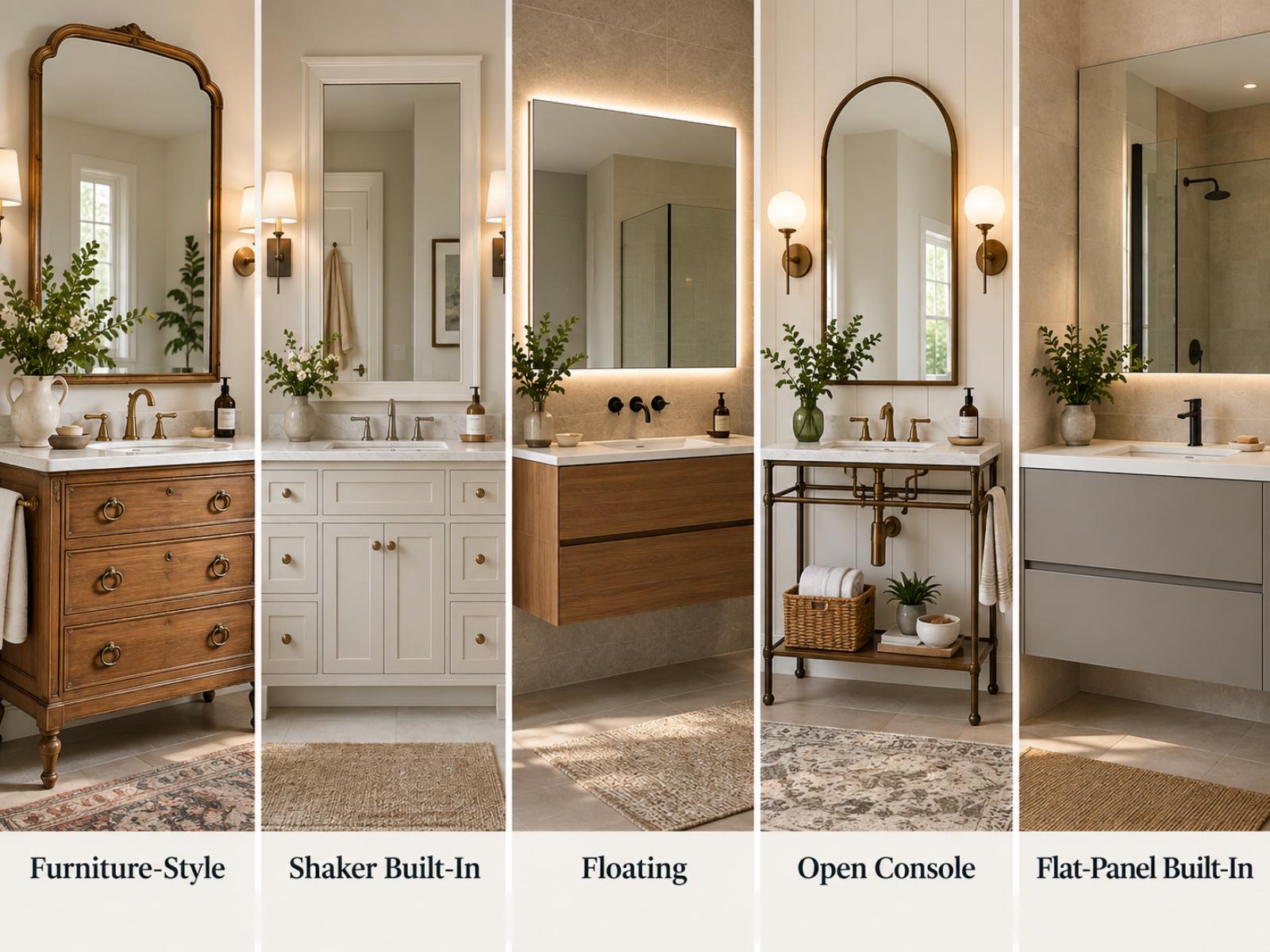5 bathroom vanity types