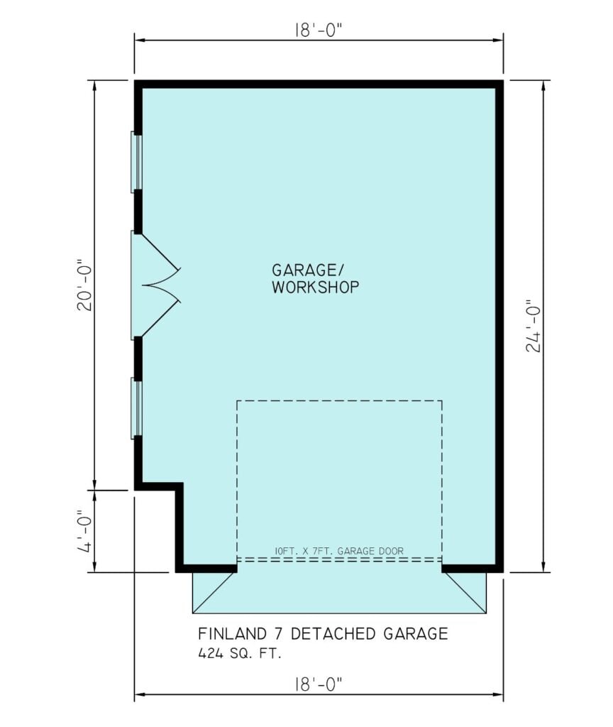 Floor Plan - Detached Garage