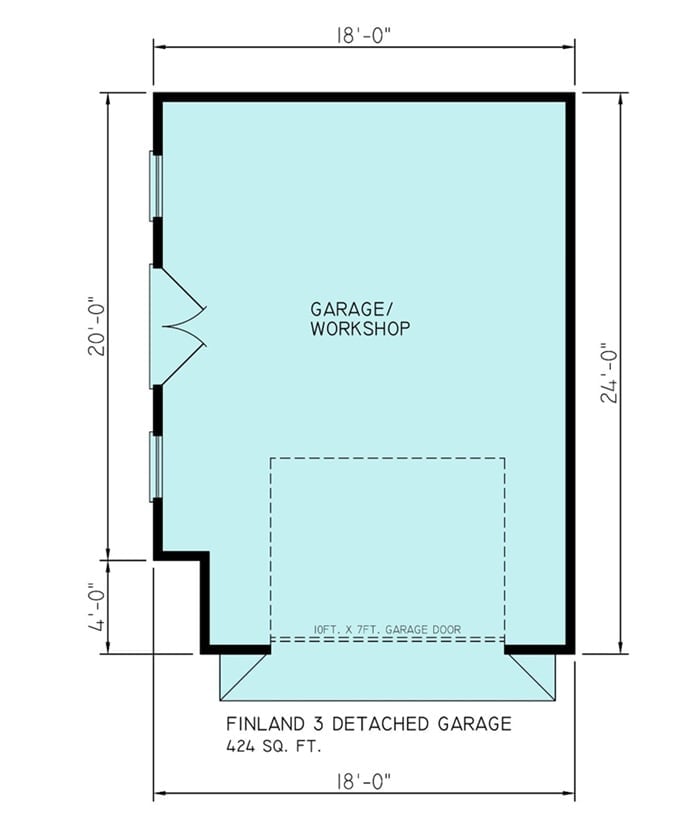 Floor Plan - Detached Garage