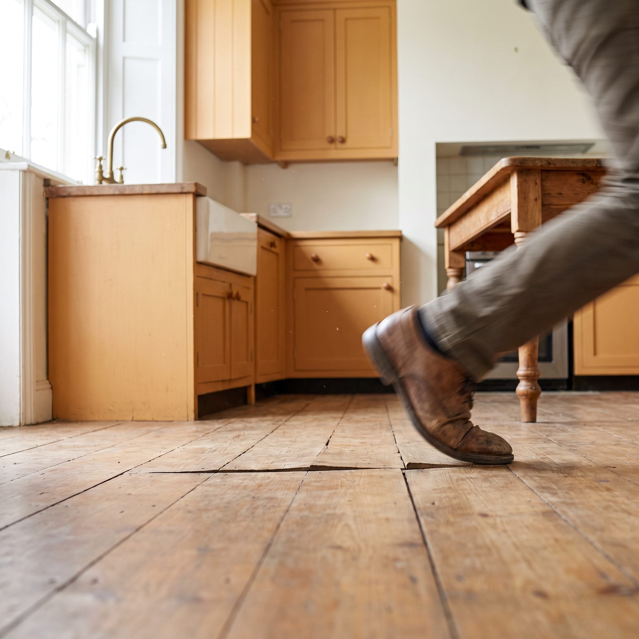 The Floor That Talks Back When You Walk Across It