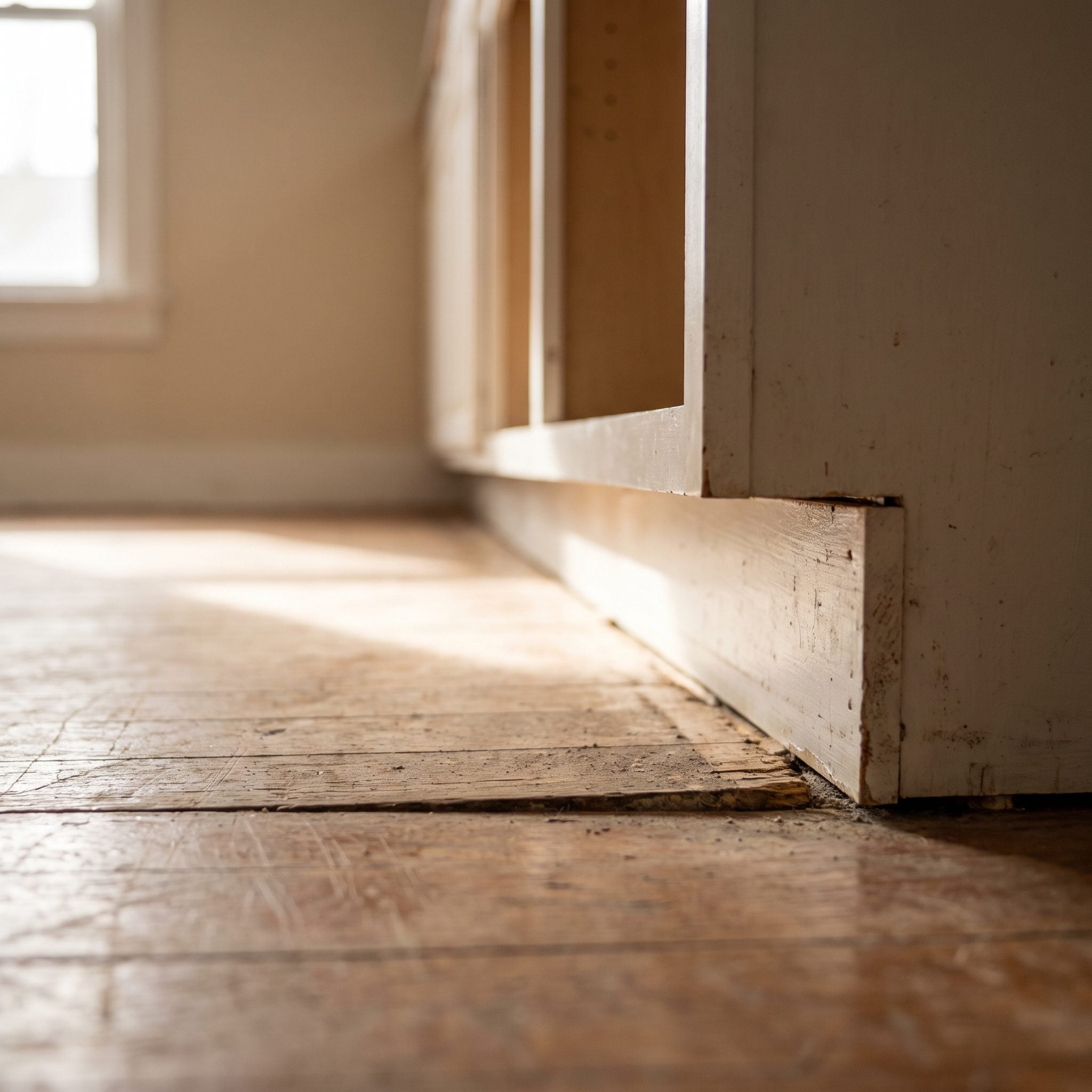 Flooring That Chickens Out at the Cabinet Line