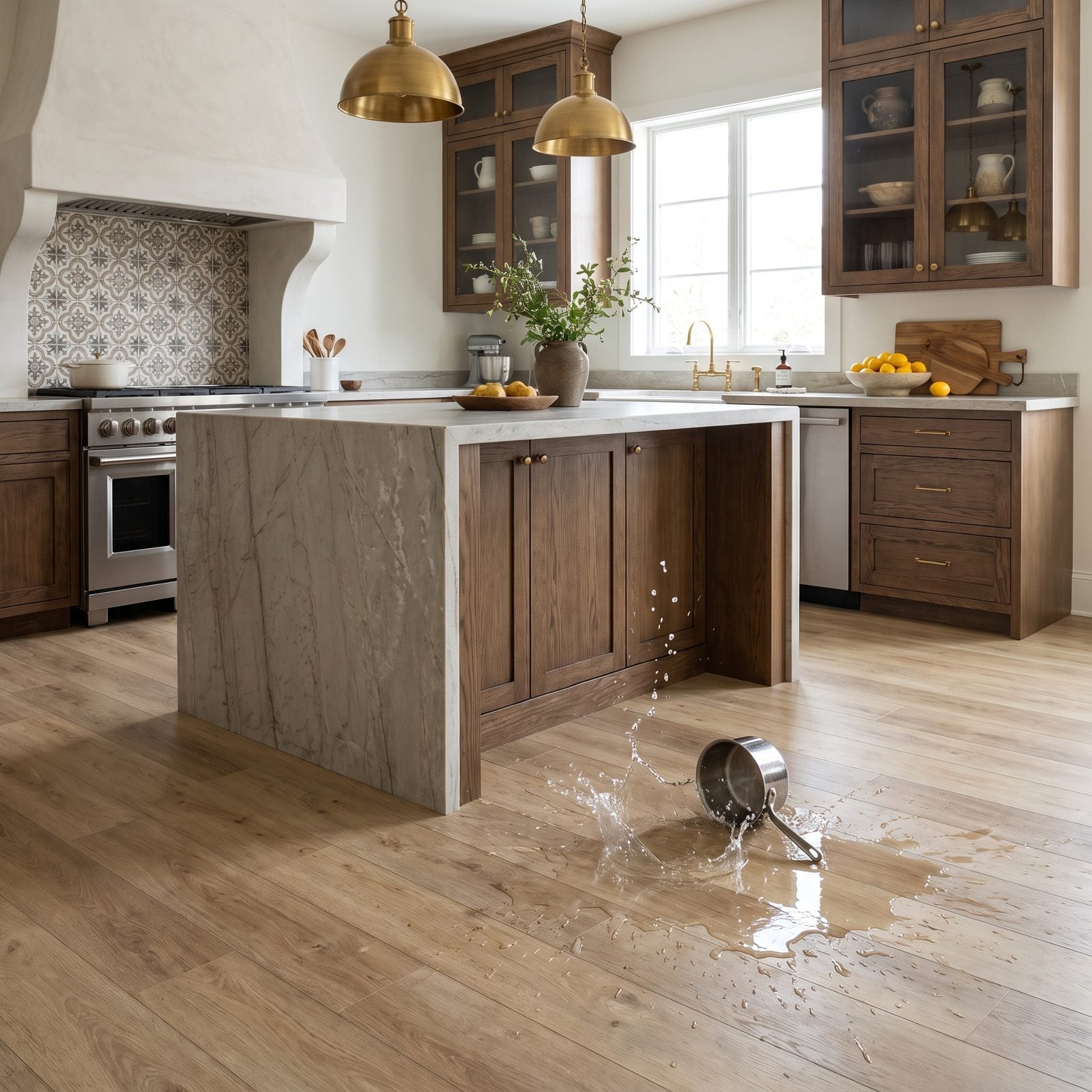 Flooring That Shrugs Off Spills and Dropped Pans