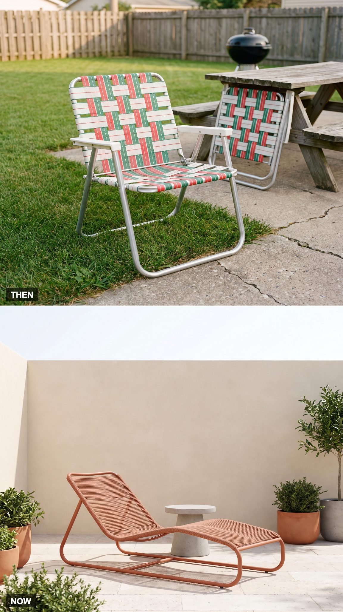Folding Webbed Lawn Chairs to Sculptural Accent Seating