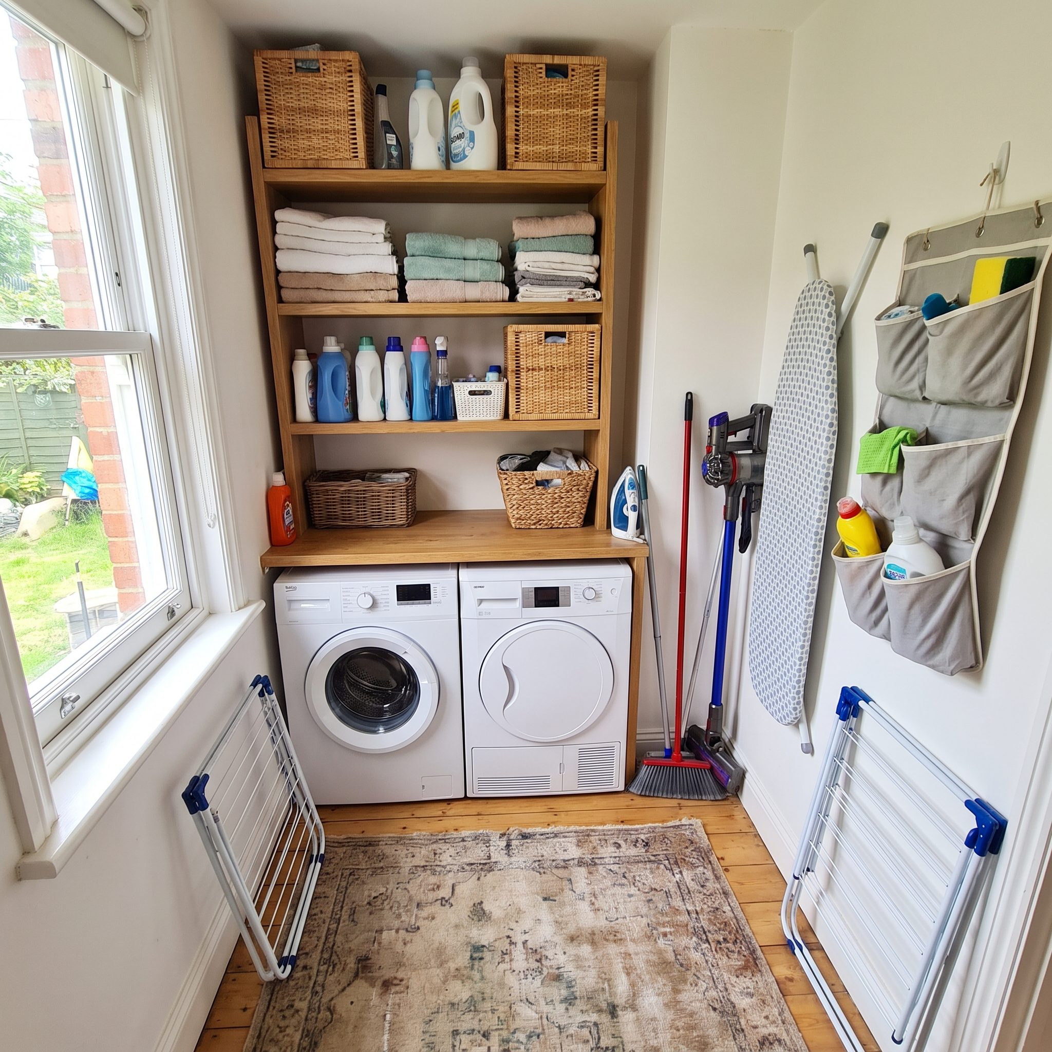 Forgetting a Tall Cabinet for Brooms, Mops, Vacuum, and Ironing Gear