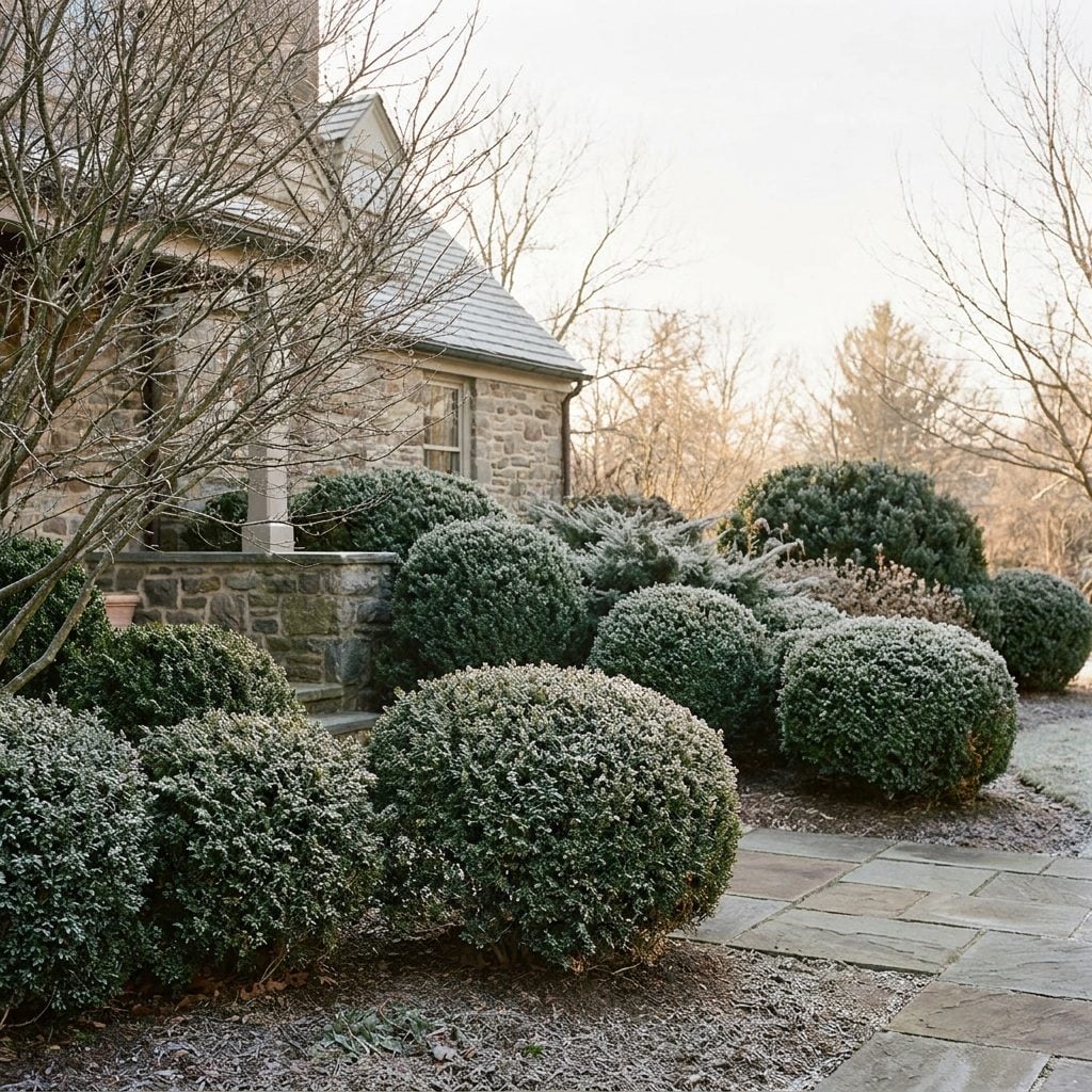 A Four-Season Foundation Garden That Rarely Needs Replanting