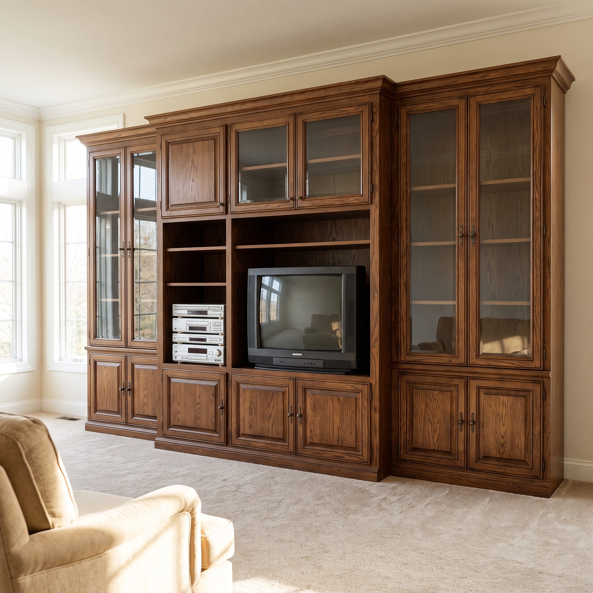 The Giant Entertainment Center Built Around the TV, About $600