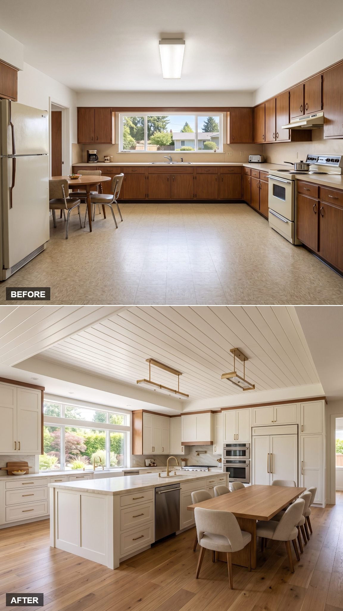 Goodbye Sad Breakfast Table, Hello T-Shaped Island