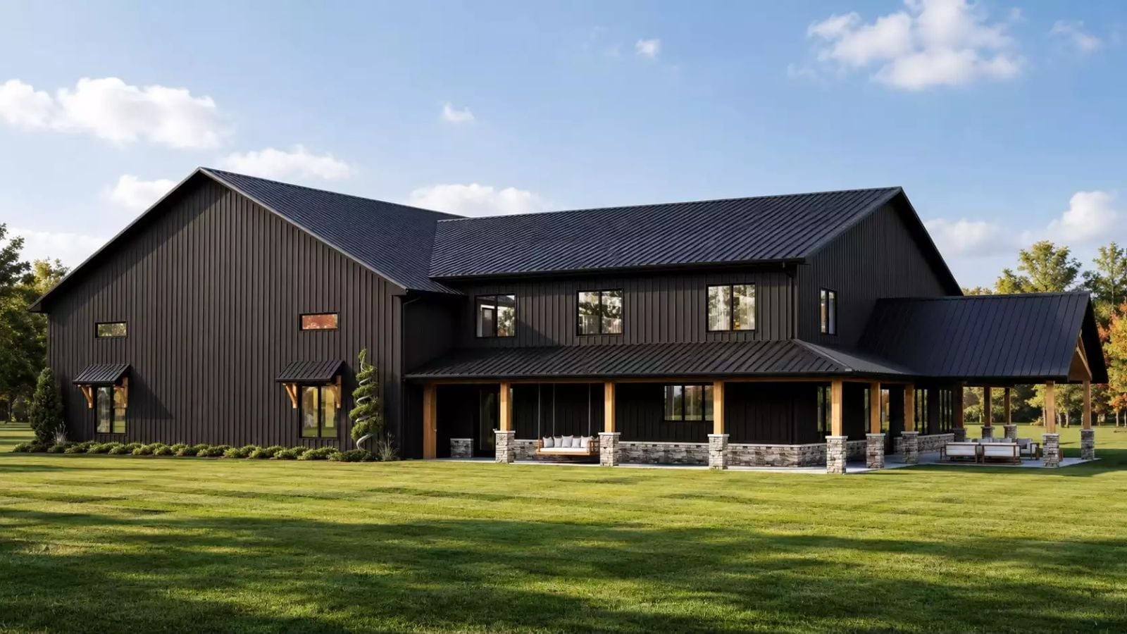 Gransmoor Way 1-Bedroom Barndominium with Indoor Gym Designed for Self-Made Homeowners Finally Building What They Always Wanted (Floor Plan)