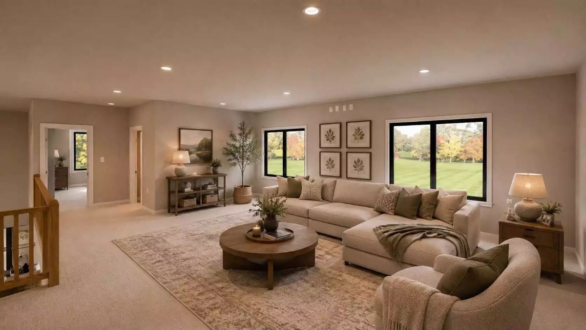 Sectional Sofas Shaped Like This One Make Open Floor Plans Feel Intentional