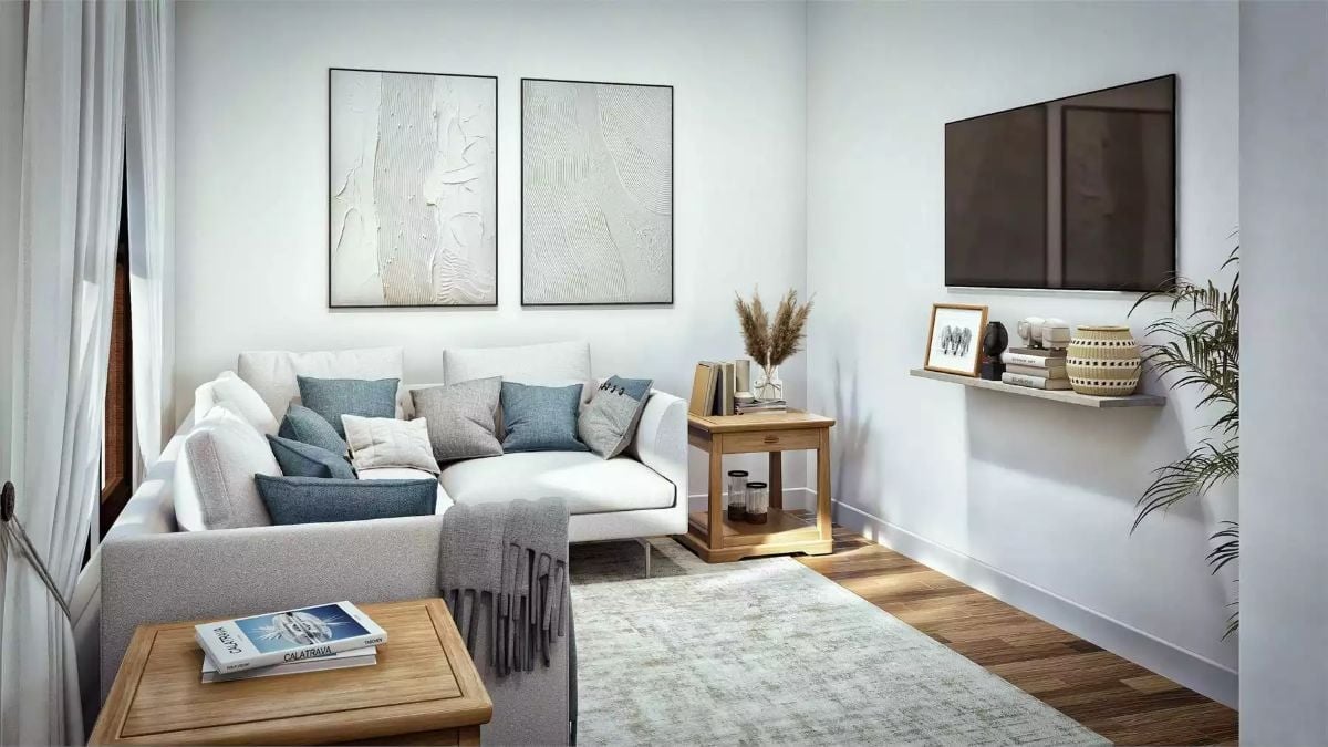 Layered Blues and a Corner Sectional That Actually Fits the Room