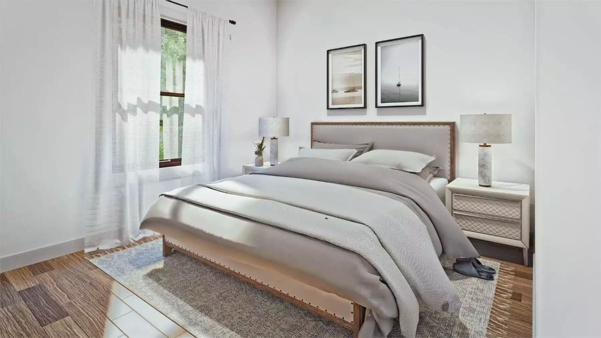 Nailhead Trim, Layered Linens, and Natural Light Doing the Heavy Lifting