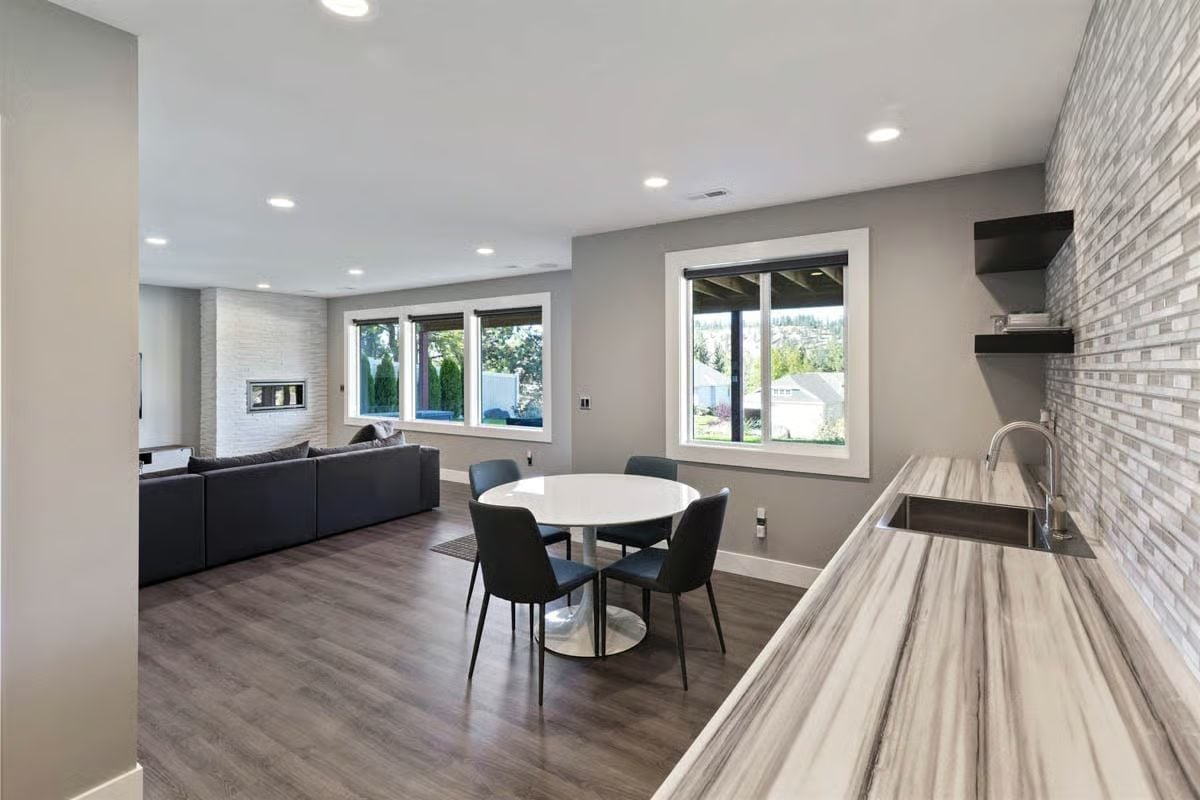 Marble Countertop Long Enough to Actually Use, Plus a Wet Bar Sink Nobody Asked For But Everyone Wants